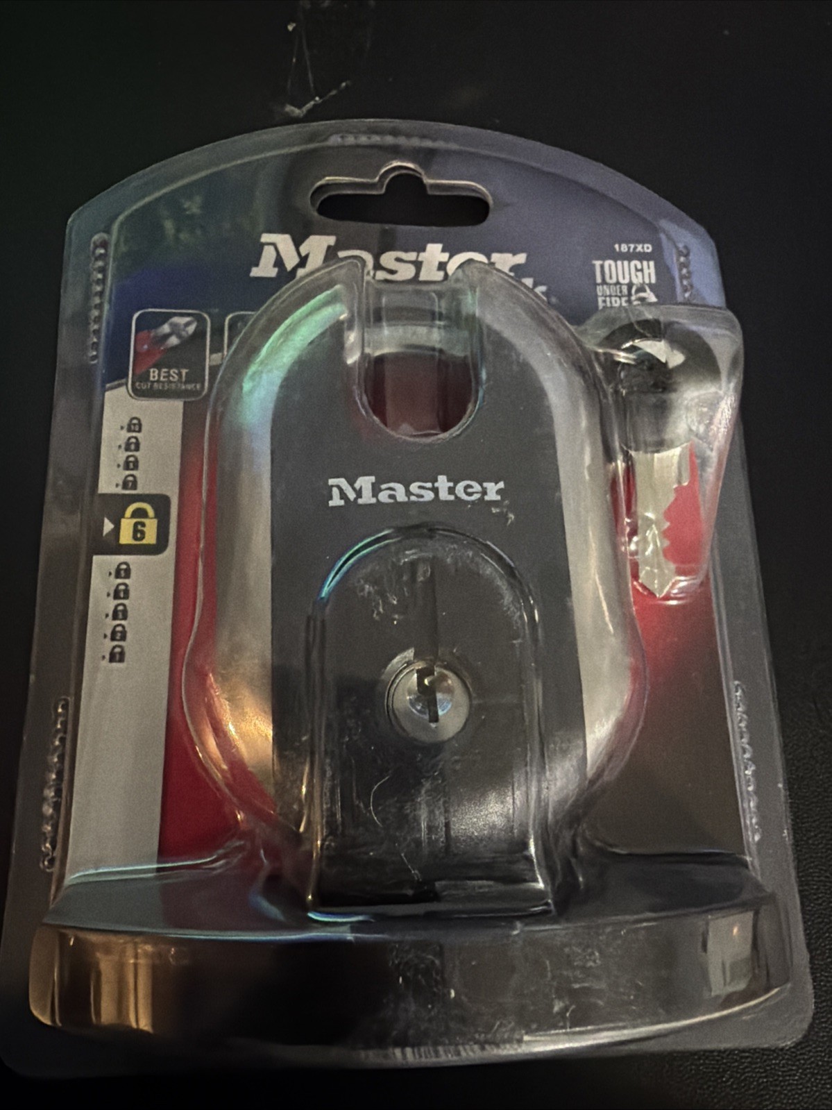 Master Lock 187XD Weather Resistant Shrouded Padlock with Keys