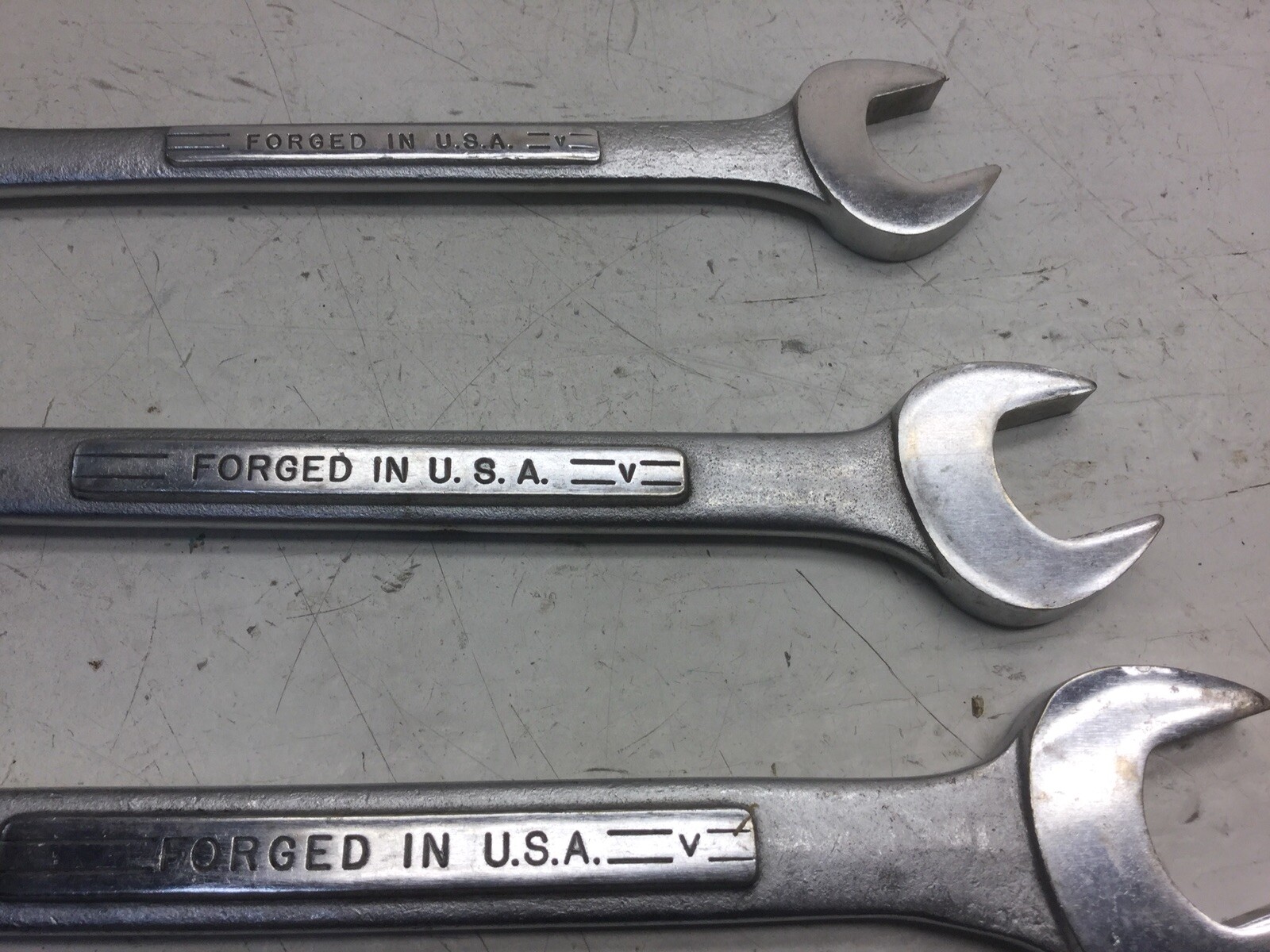 Vintage Craftsman=V= Open End Wrenches Set Of Three