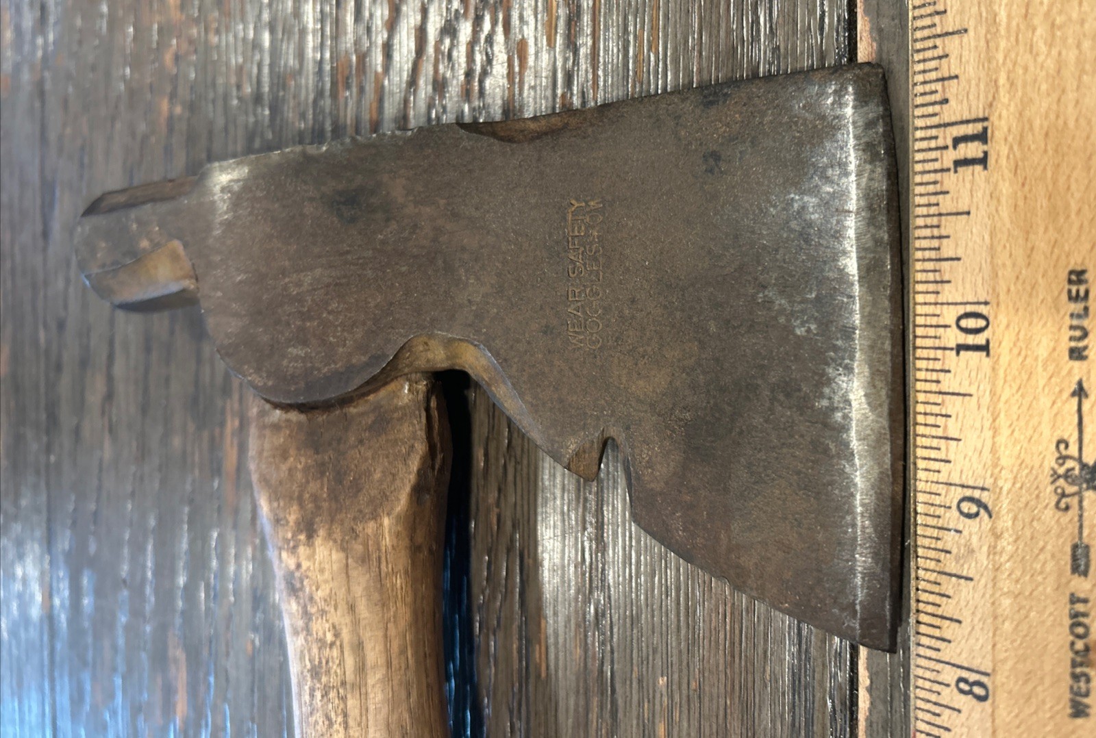 Vintage Vaughan Carpenters Hatchet Axe Head With Nail Pull