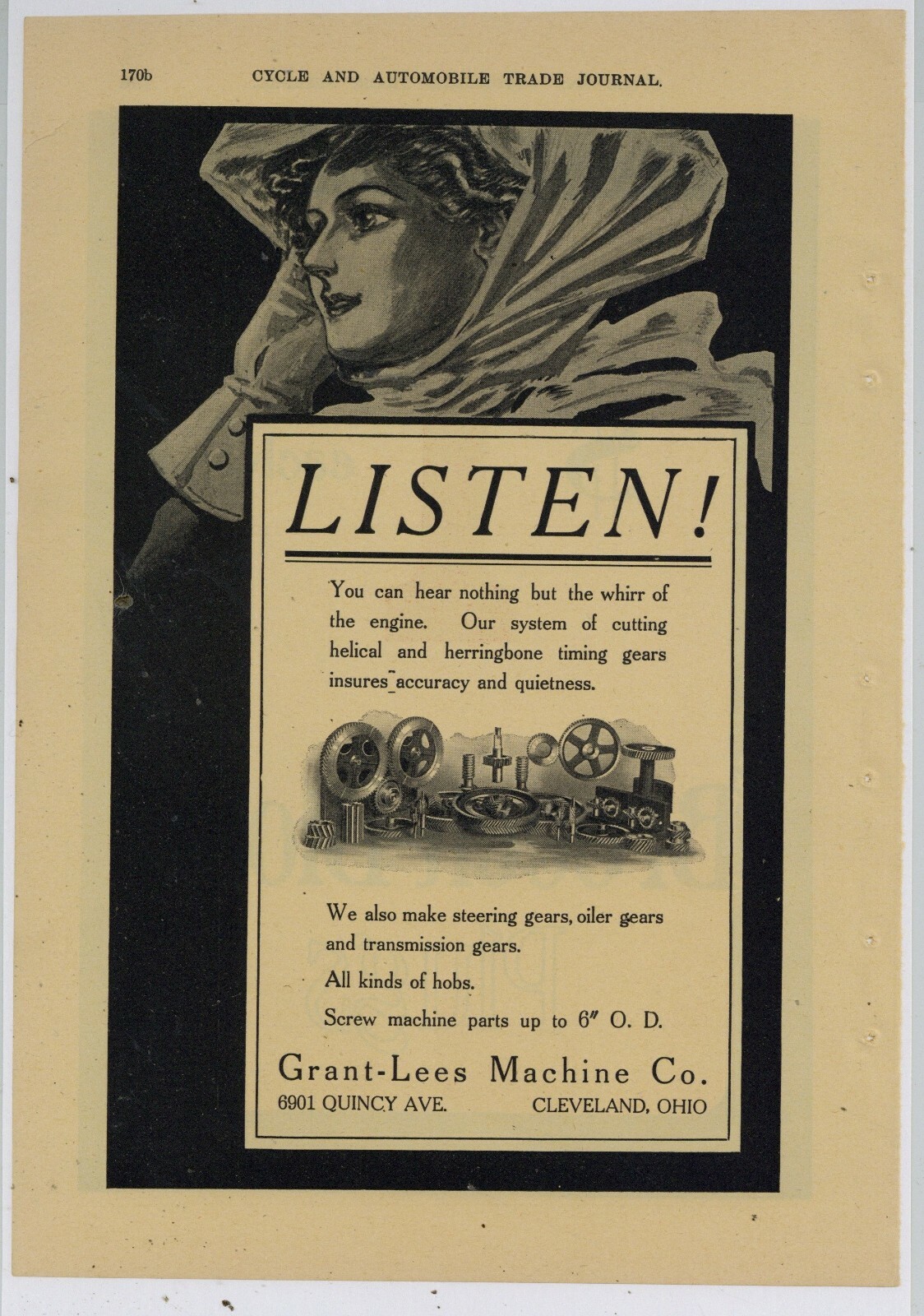 1909 Grant Lees Machine Co. Ad: Screw Machine Parts – Cleveland, OhiO