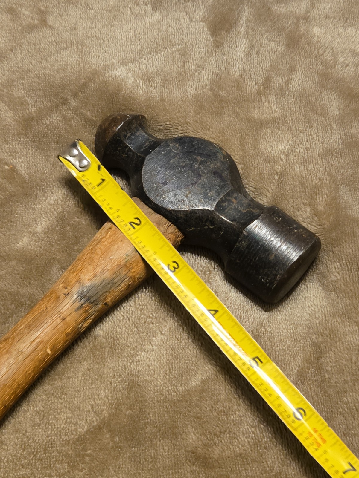 Vaughan Ball Peen Hammer 16 inch 24 Oz Wooden Handle Vintage Tool