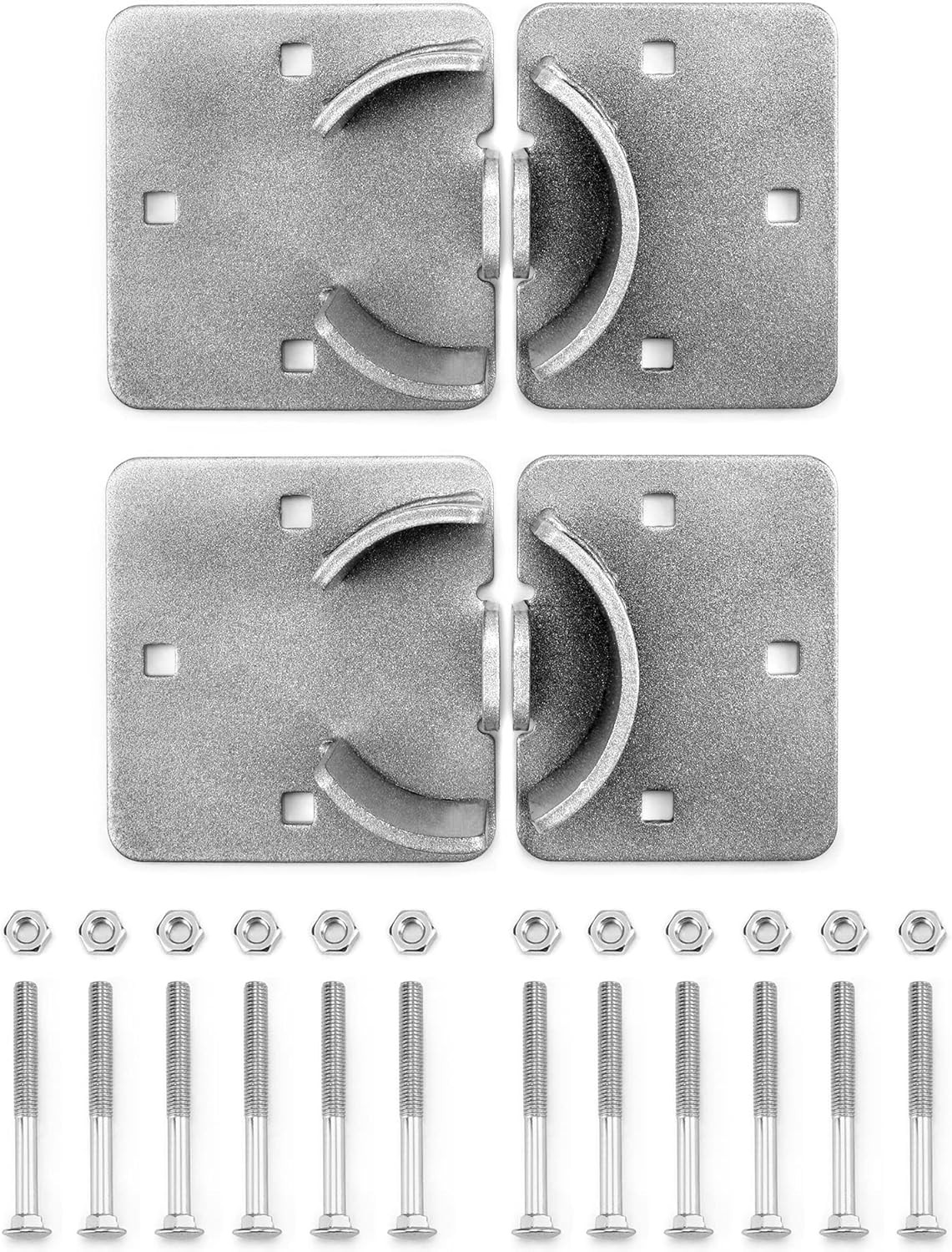 2 Pack Heavy Duty Puck Lock Hasp Hidden Shackle Padlocks Trucks Vans Gates Doors