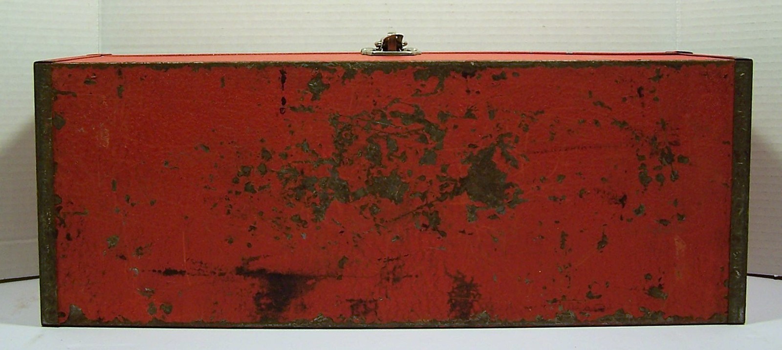 Kennedy KK-19-025168 Red Metal Tool Box w/ Tray 19″ x 7″ x 7.5″ Vintage U.S.A.