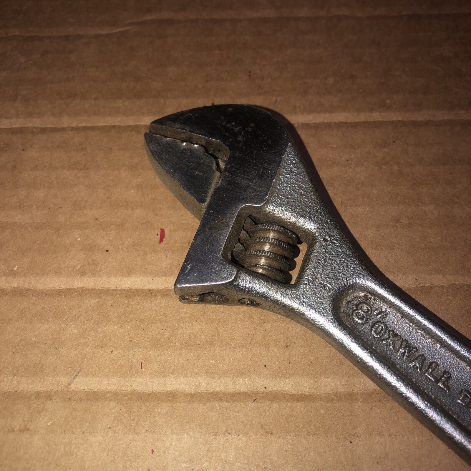 Vtg Oxwall Tool Co. 8″ Adjustable Wrench Drop Forged Steel ! See Photos !