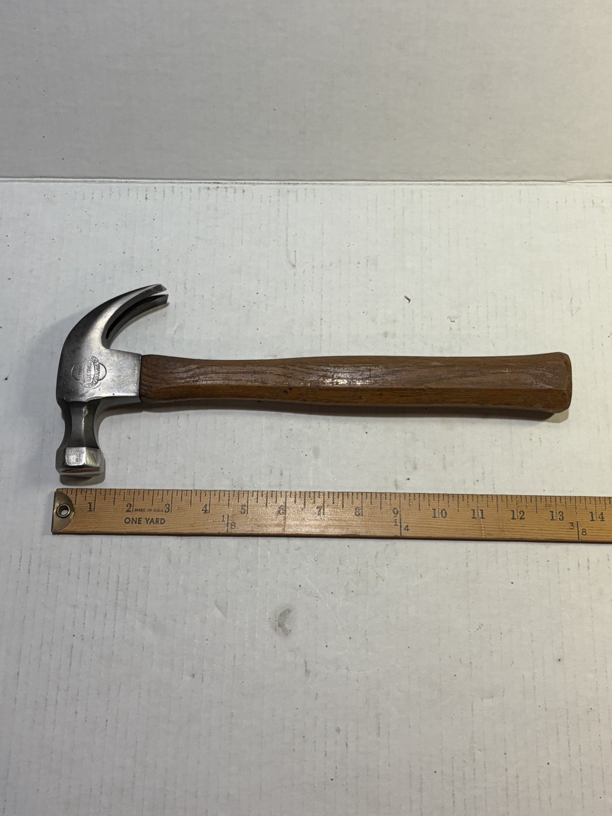 Beautiful Vintage Belknap Blue Grass 24oz Claw Hammer w/ Original Octagon Handle