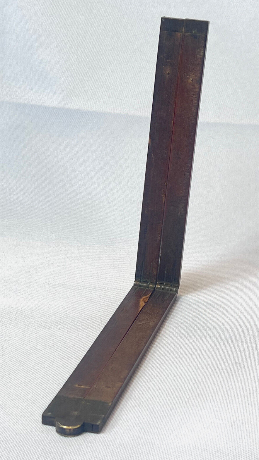 Vtg Upson Nut Co. No. 61 Boxwood Carpenters Pocket Folding Ruler Measuring Tool