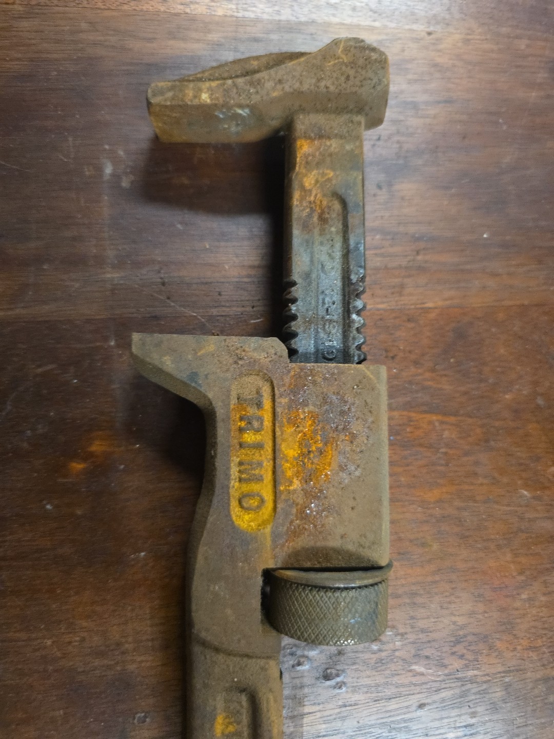 Vintage Trimont Mfg Co. 12″ Adjustable Pipe Wrench – Trimo Spud Monkey Wrench
