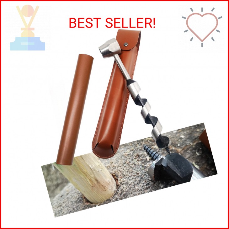 1 X 10 Upgrade Scotch Eye Wood Auger, Sharper Embedded Weld Hand Auger Wrench, H