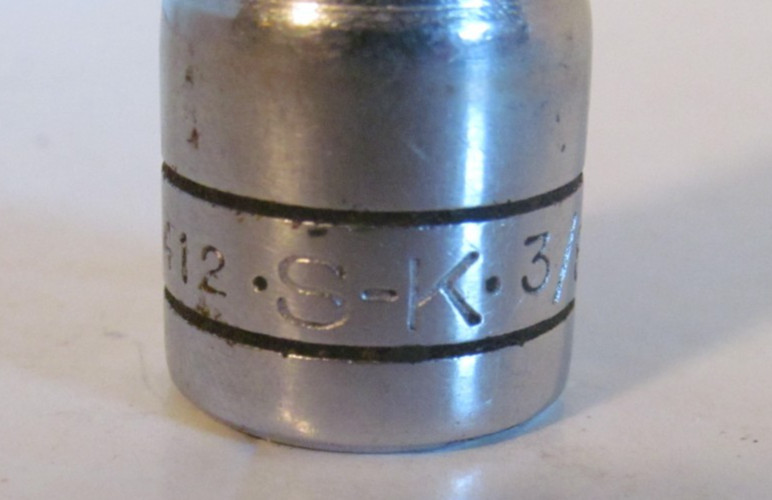 Vintage SK Wayne 3/8 SAE 3/8″ Drive 6 Point Deep Socket 40412 USA