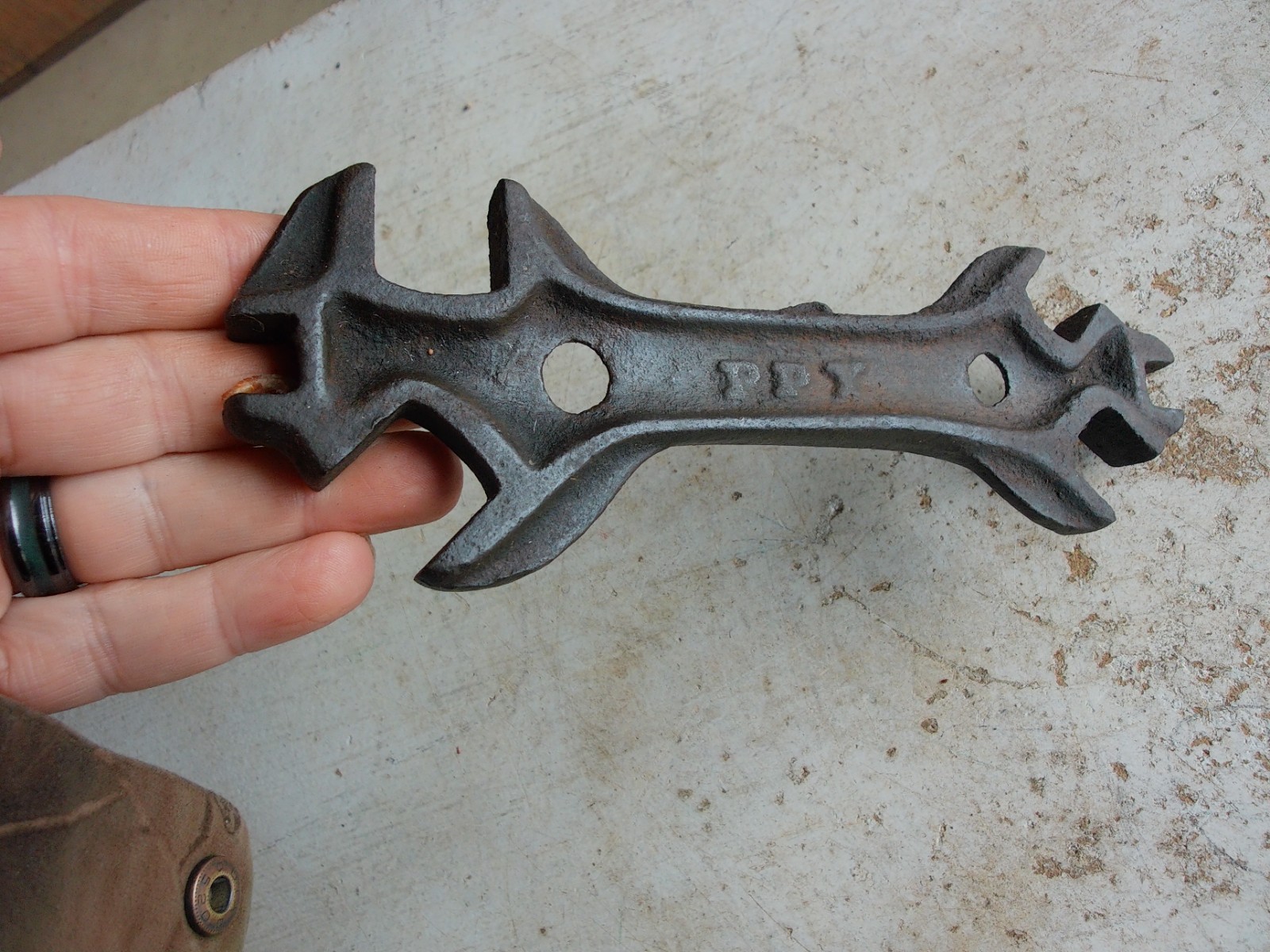 Antique Farm Implement Wrench Tool Marked PPX Lot 26-23-CH-C