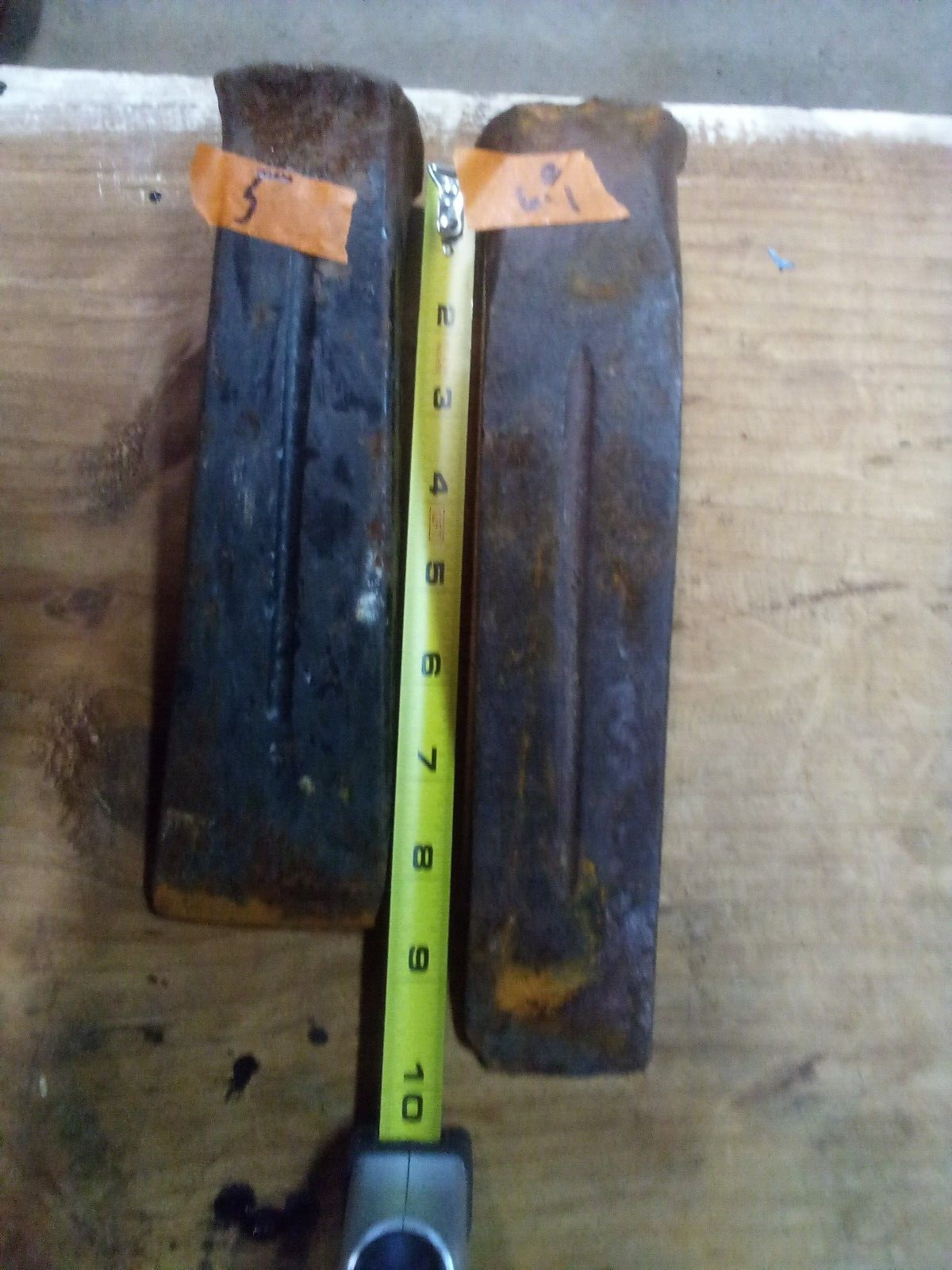 10″ & 8.5″ Fire Wood Splitting Wedges Unbranded 6.1 & 5 Pounds