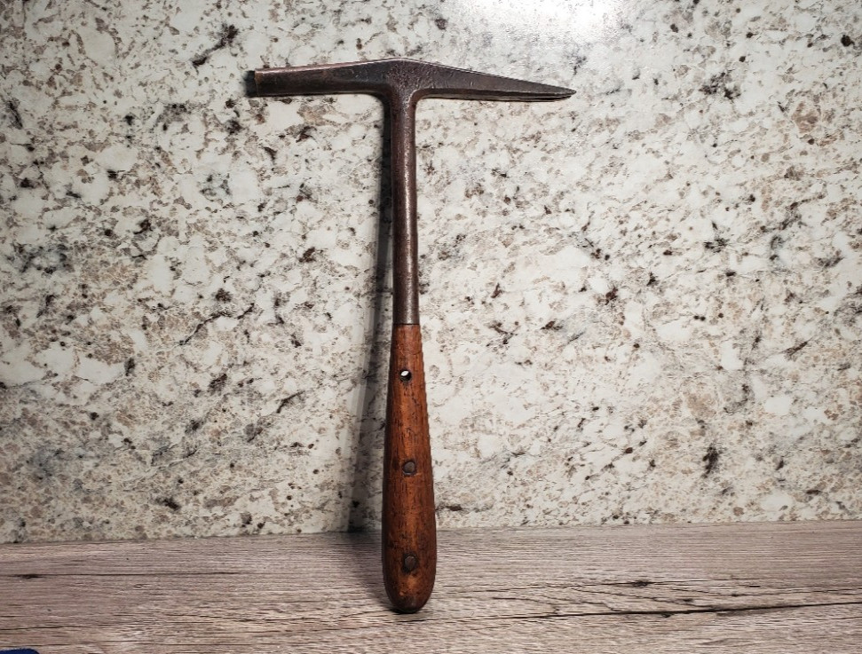 Antique CS Osborne No. 3 Strapped Upholstery Tack Hammer NJ USA Leather Tool