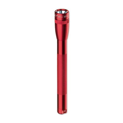 Maglite Mini Incandescent 2-Cell AAA Flashlight, Red