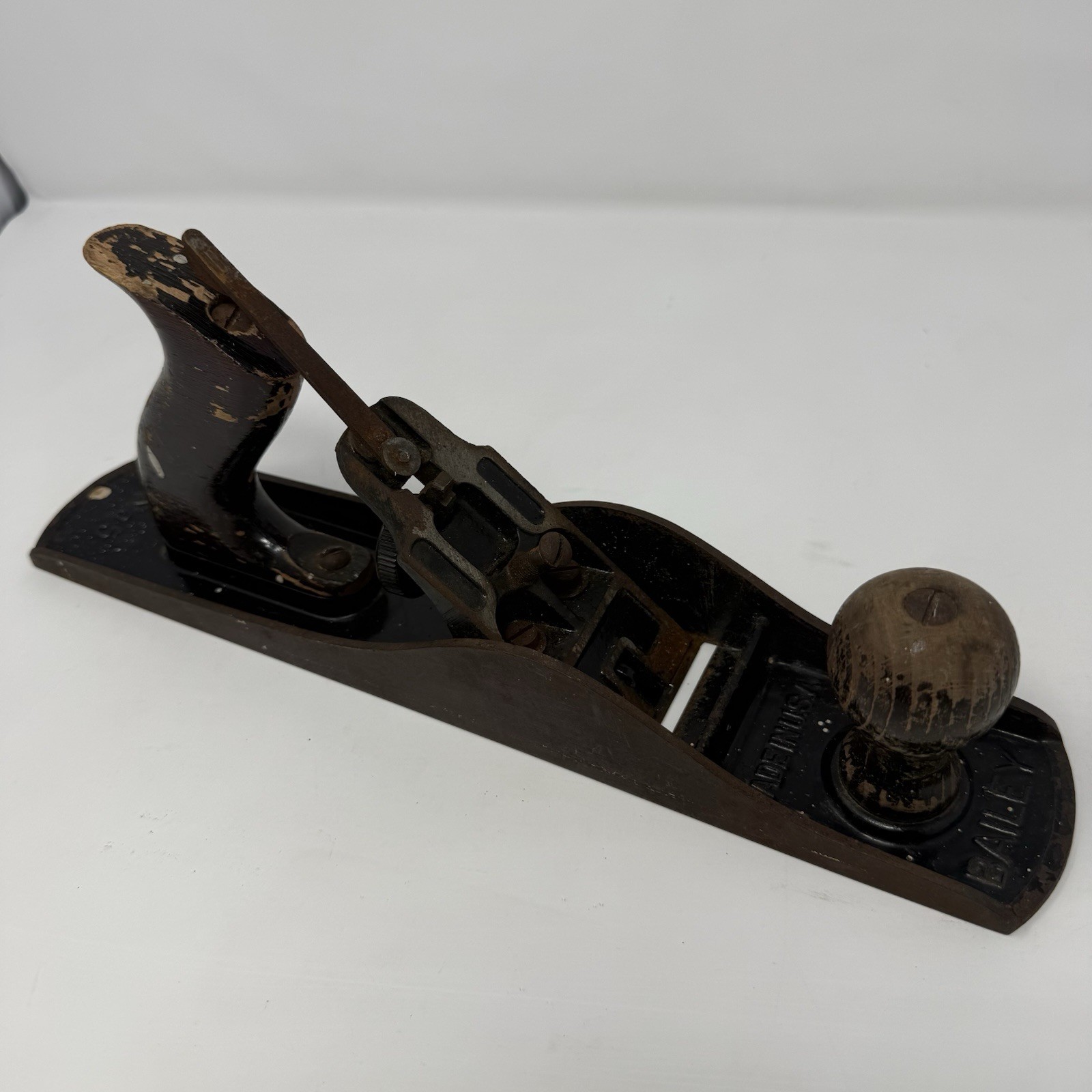 Vintage Stanley Bailey No. 5 Wood Hand Plane 14″ Woodworking Tool Made in USA