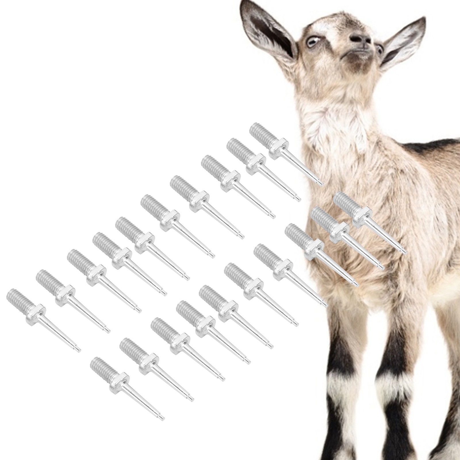 20pcs Ear Tag Pin Cattle Sheep Livestock Ear Tag Mounting Pliers Free