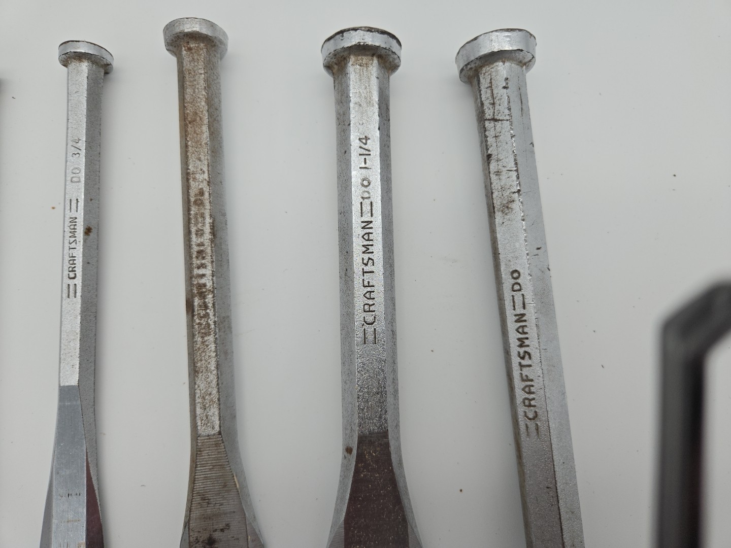Vintage Craftsman All Steel DO 6pc Wood Chisel Set #6