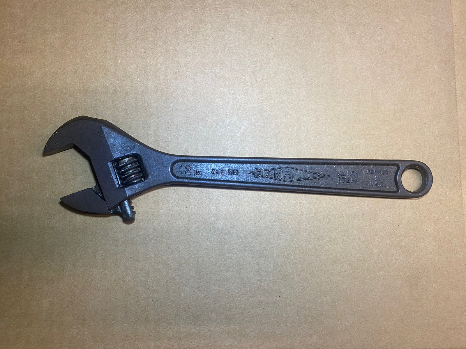 Vintage Diamond Tool and Horseshoe Co. 12″ Adj. Wrench Diamalloy 300-MM