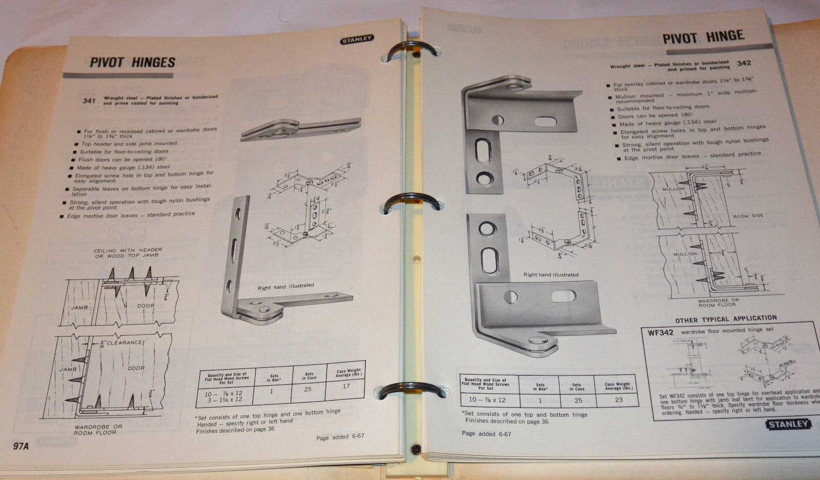 VTG 1970 STANLEY ARCHITECTURAL HARDWARE CATALOG! HINGES/PULLS/LATCHES/300+ PAGES
