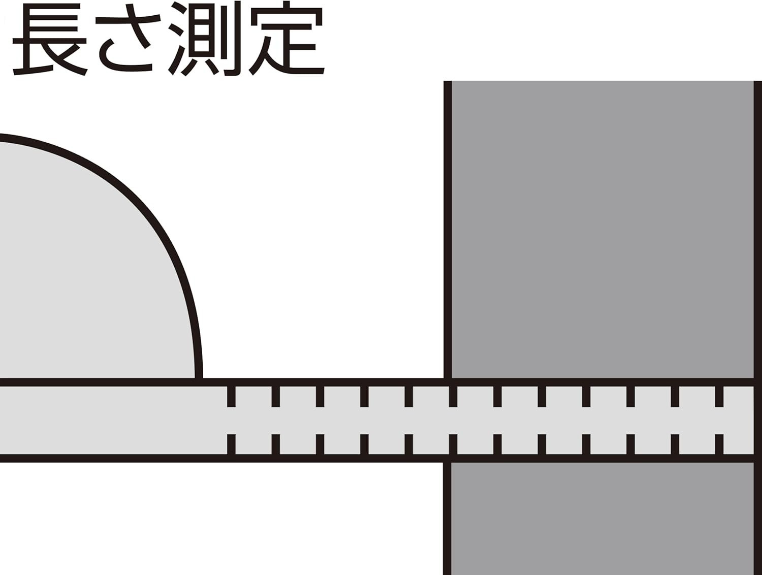 SHINWA Protractor Stainless 1 rod Mini Silver 62499 No.19 JPN