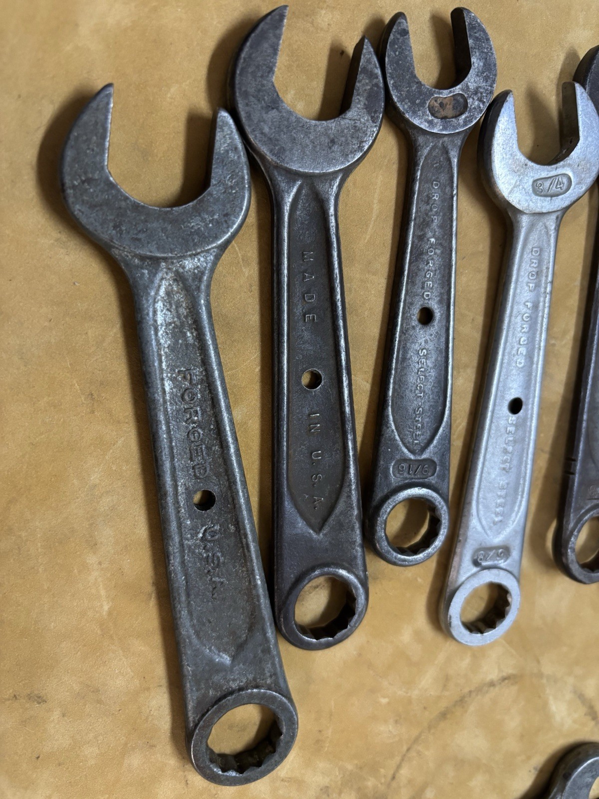 Vintage Wards, Barcalo Buffalo auto kit Wrenches USA Drop Forged Alloy Steel