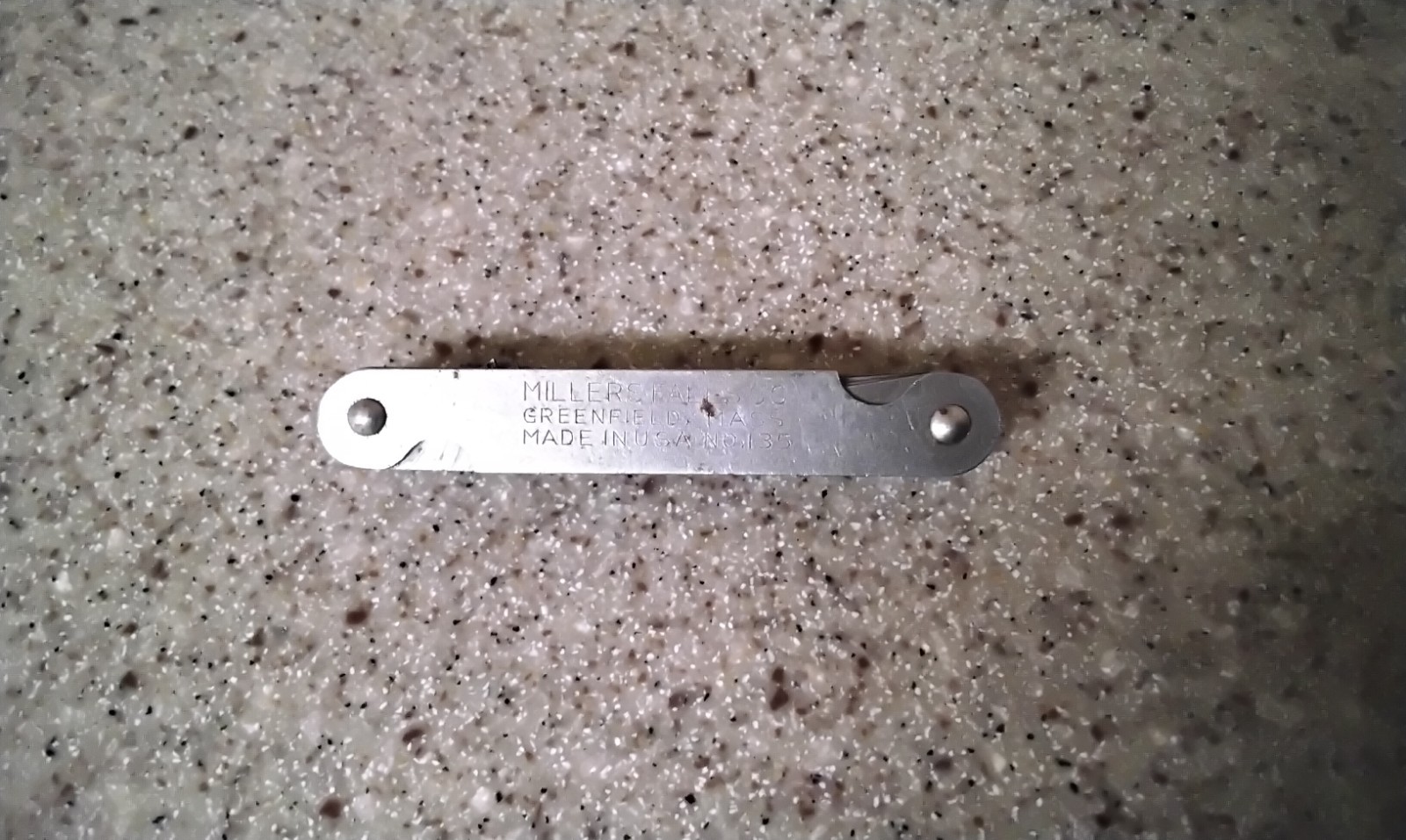 Vintage Millers Falls No 135 Thread Screw Pitch Gauge