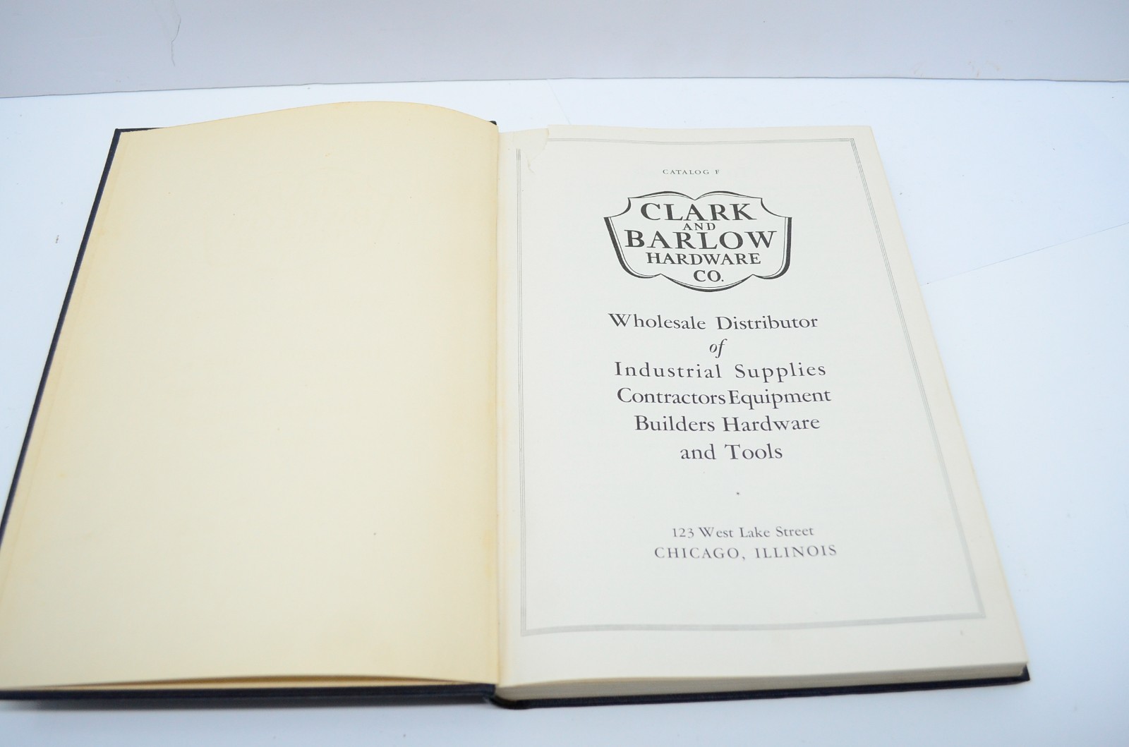 1941 Clark and Barlow Hardware Co. Chicago Catalog F Vtg