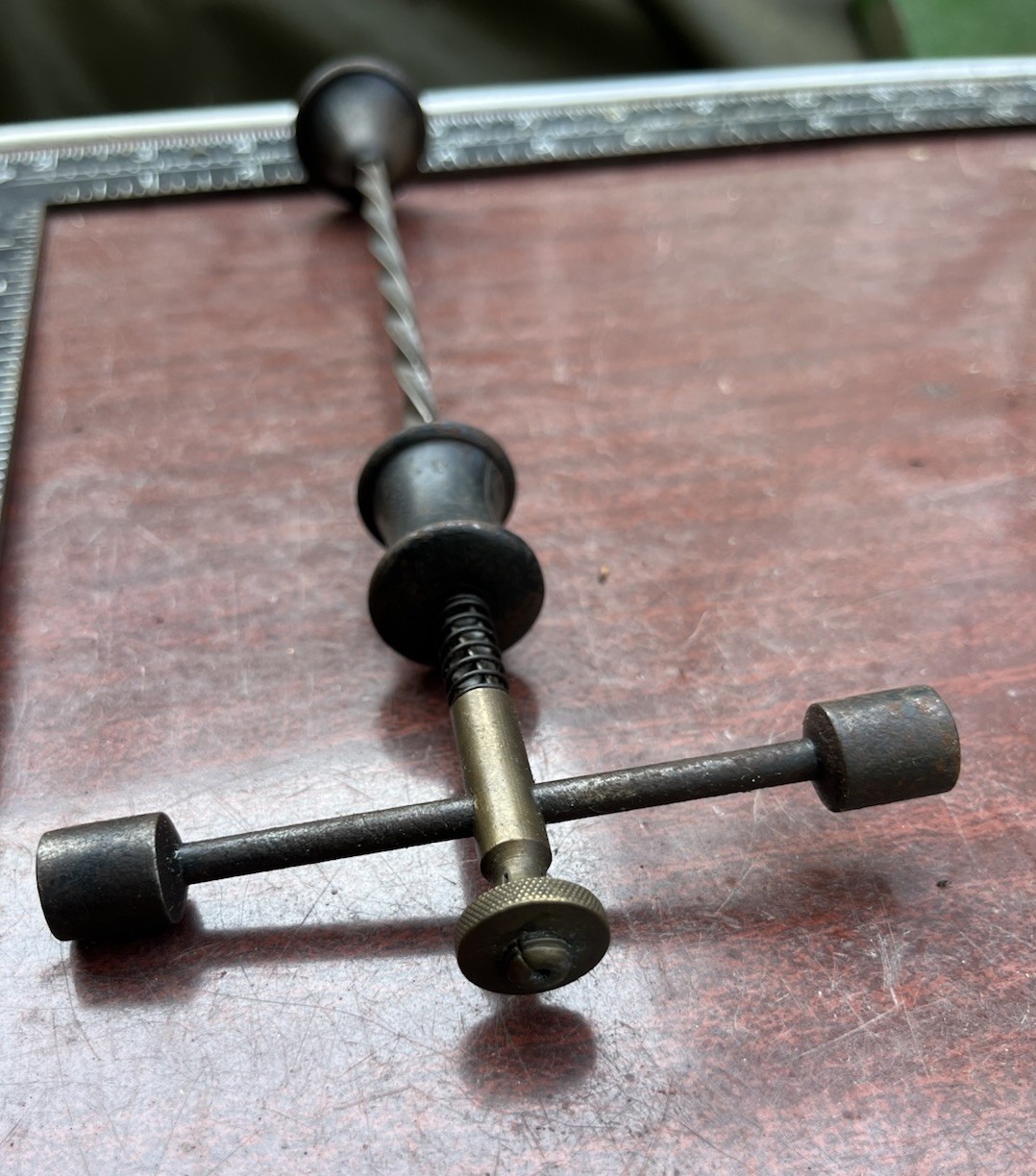 Vintage Jewellers Archimedes Hand Drill Hobbies Steel Brass Counterweighted