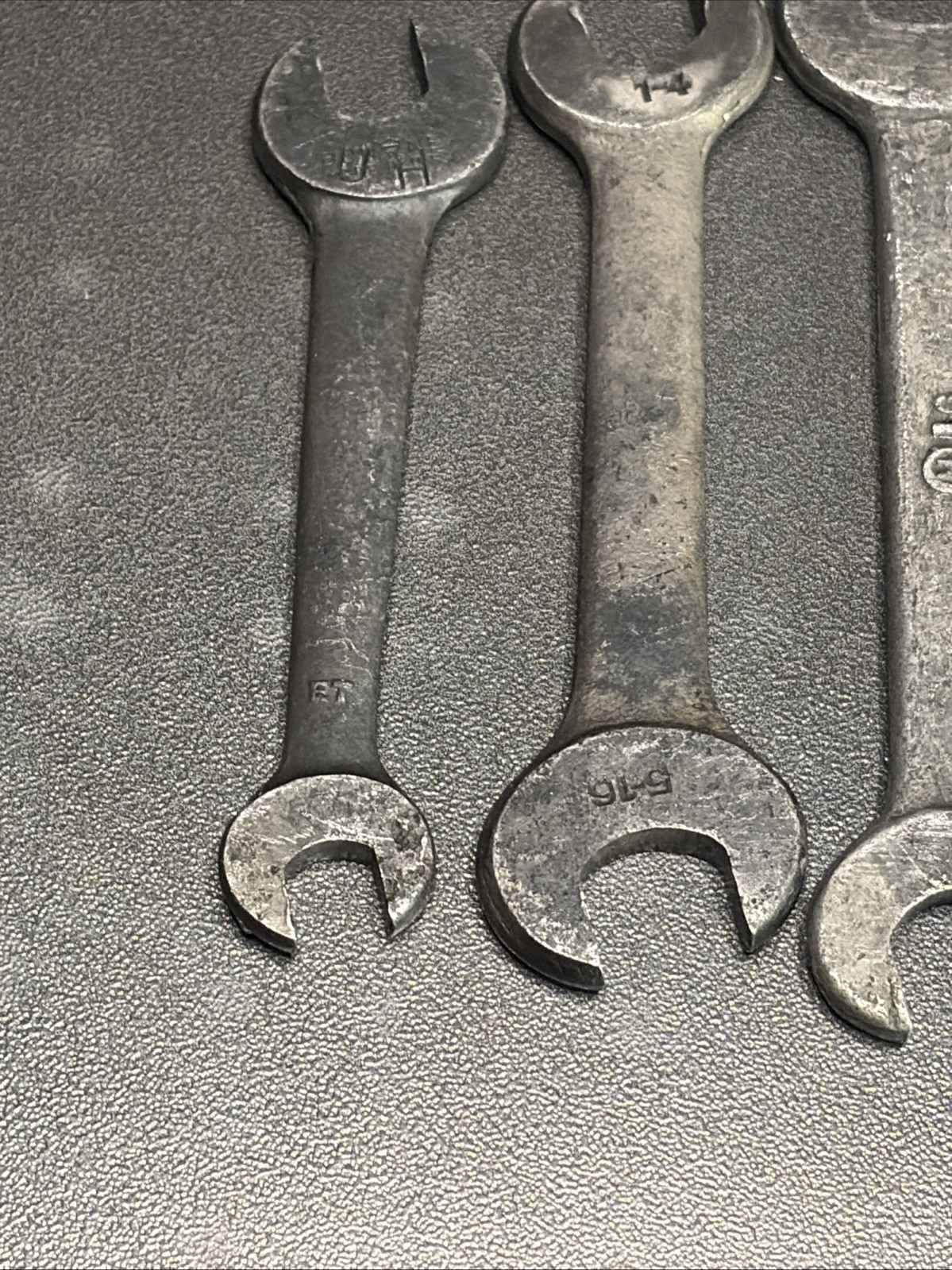 10 Antique Open End Box Wrenches Many Different Brands JH Williams, Fairmount