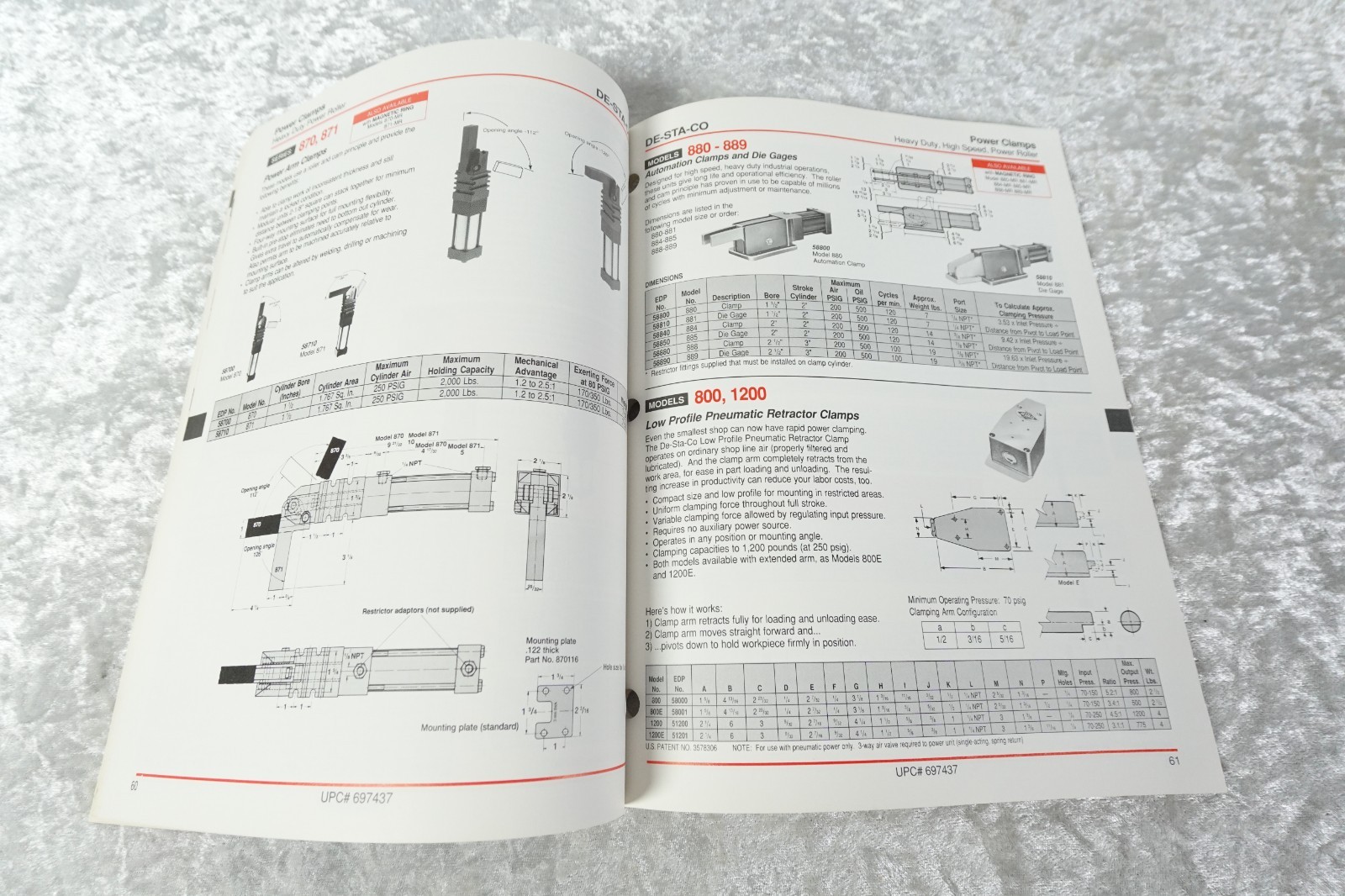 Bessey American Clamping Clamps & 2 DE-STA-C0 Catalogs 1989 1994 Woodworking