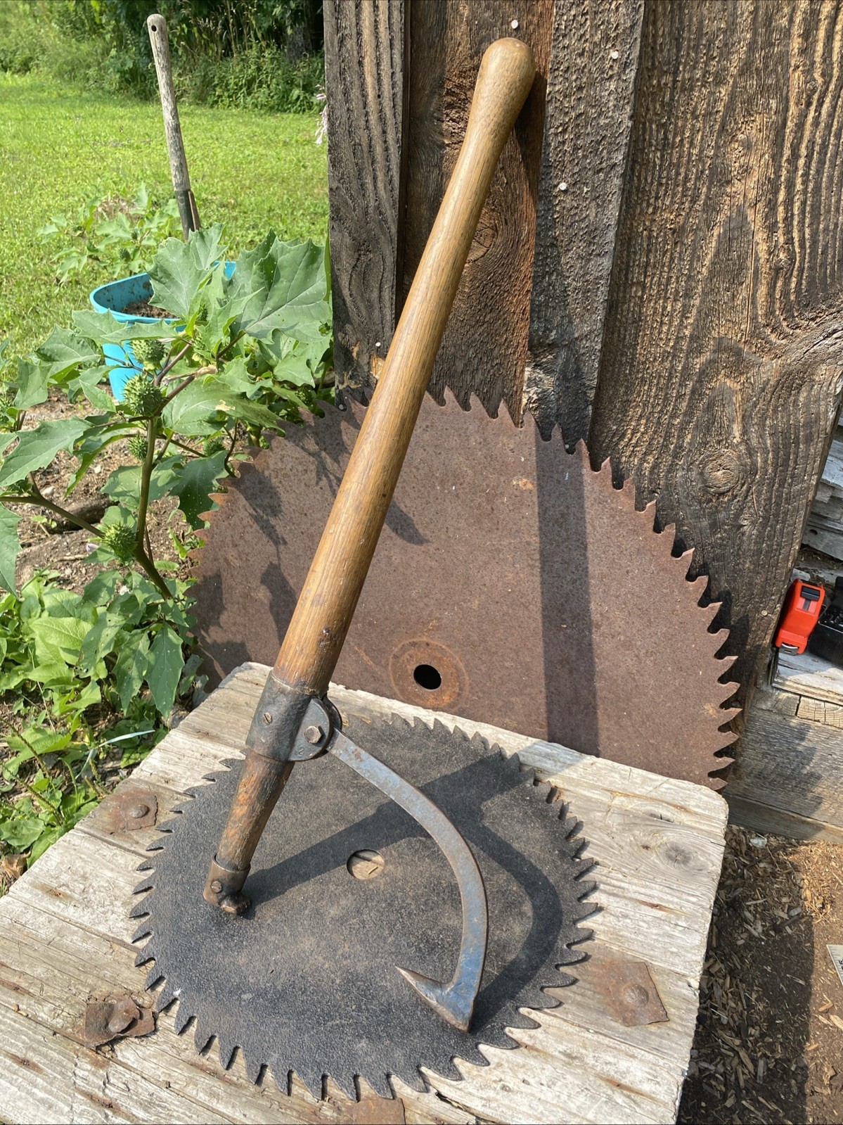 Vintage Small 30”American Logging Tool Co. Can’t Hook Log Roller Evart Michigan