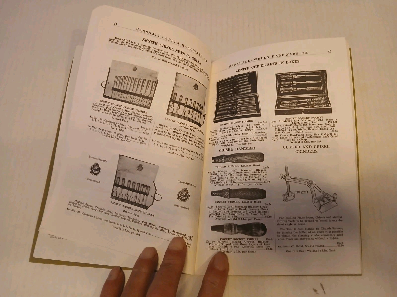Zenith Tools and Cutlery Marshall-Wells Hdwe. Co. Catalog Facsimile