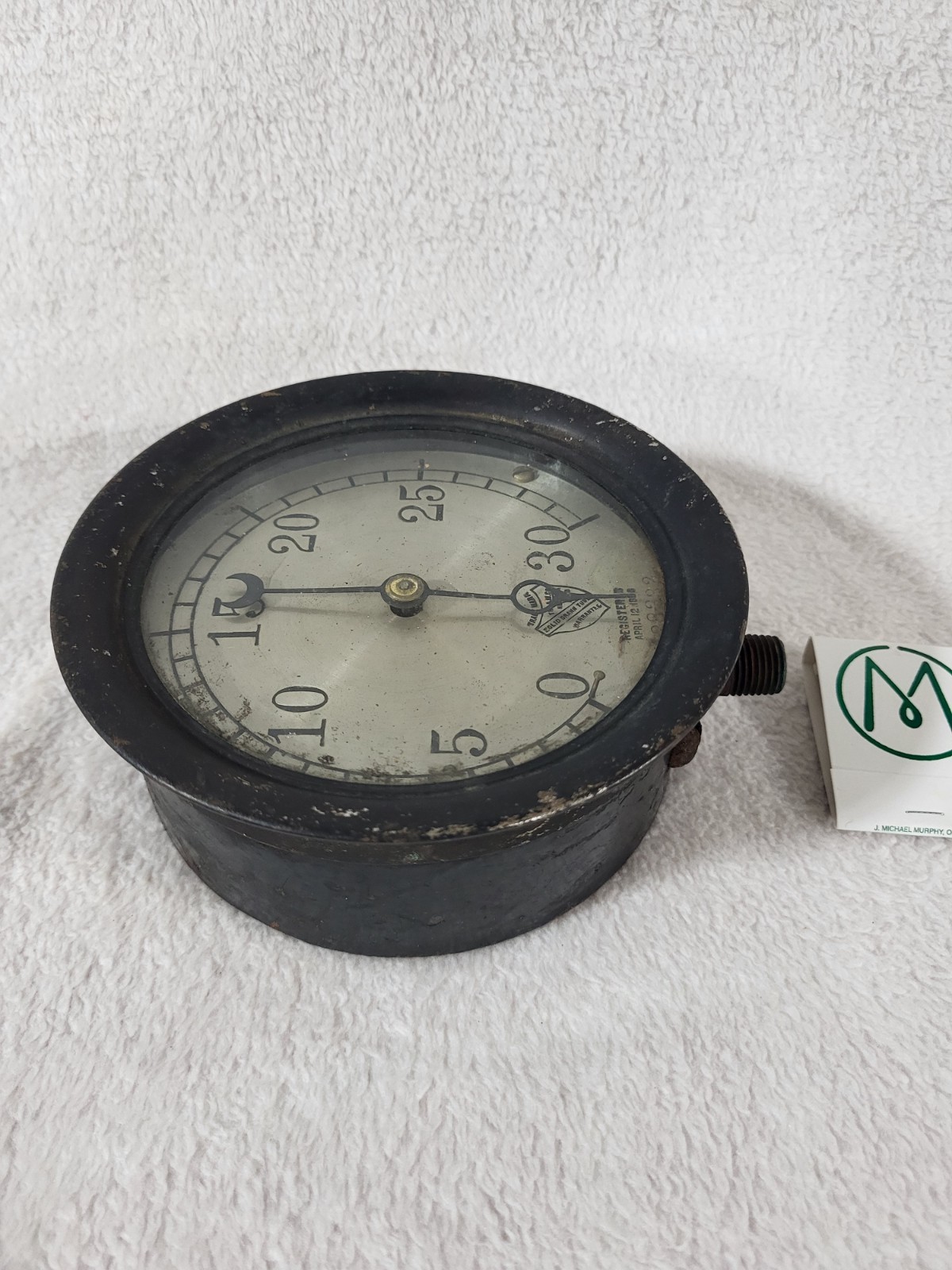Authentic Antique Ashcroft Manufacturing Co. Steam Pressure Gauge