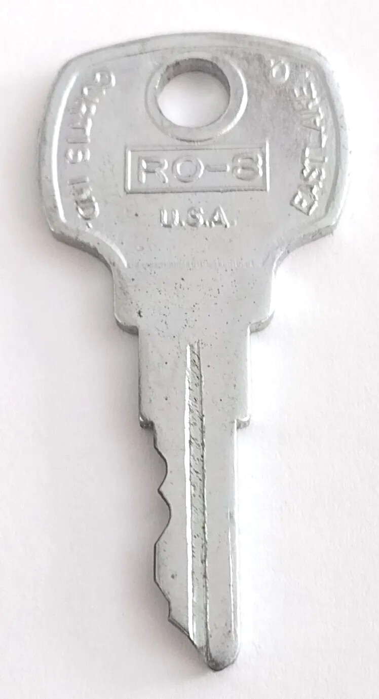 Vintage Key CURTIS IND RO-8 Eastlake O Appx 1-3/4″ Replacement Lock