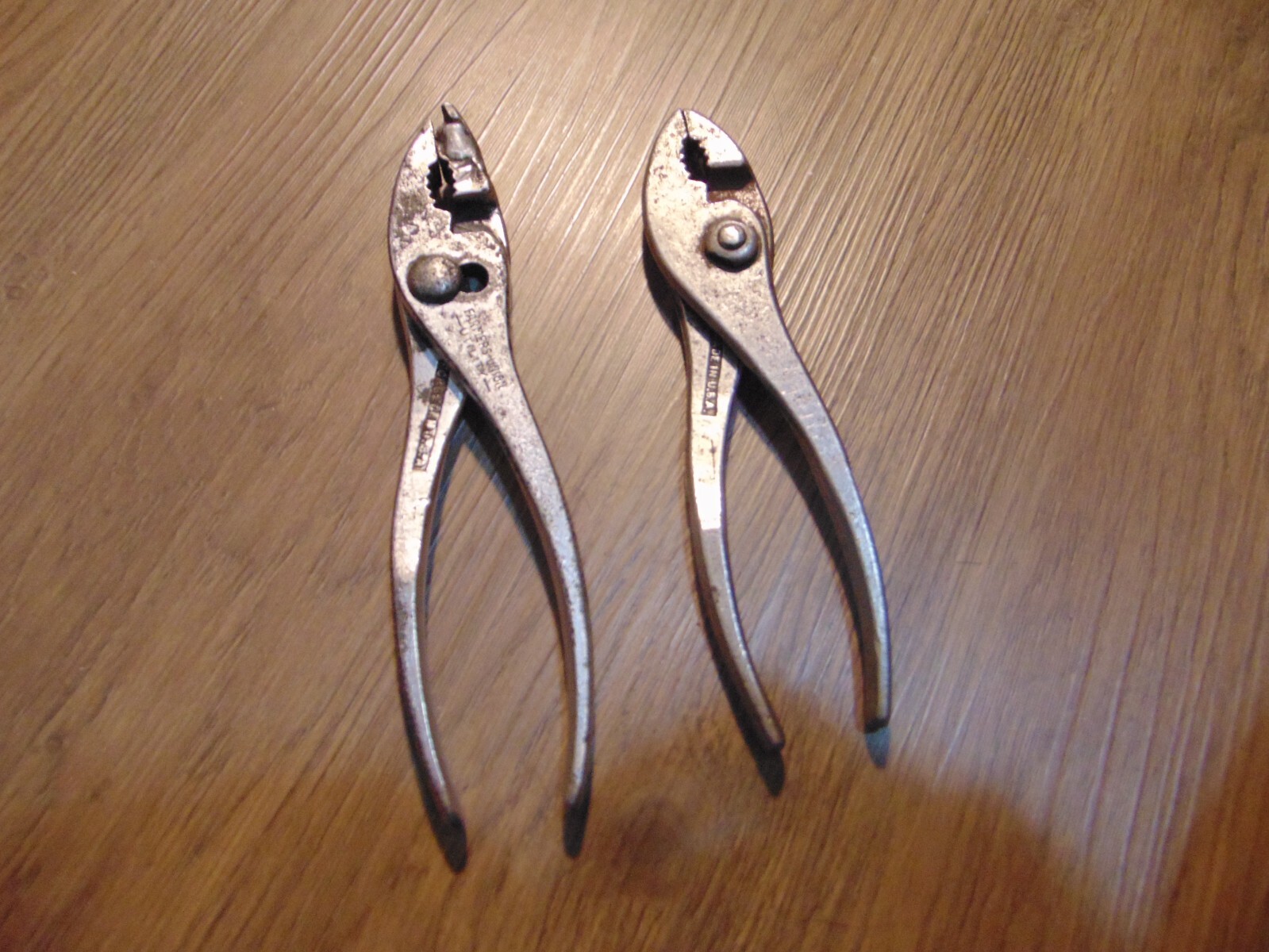 Vintage Diamond Calk & Horseshoe 6″ Unbranded Slip Joint Pliers W Bonus USA Tool