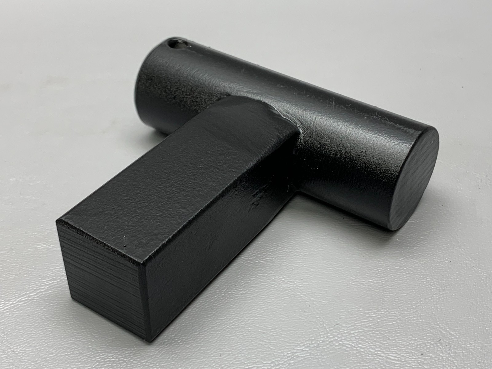 1” Hardy Shank 1” Diameter Bottom Fuller Blacksmith Anvil or Vise Painted Black