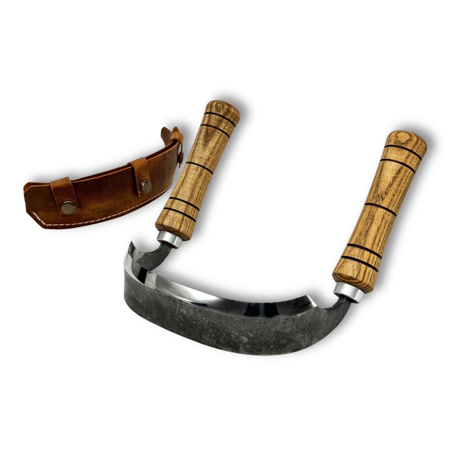 Hand-Forged Inshave Knife for Chair Making Traditional Wood Shaping Tool Sheath
