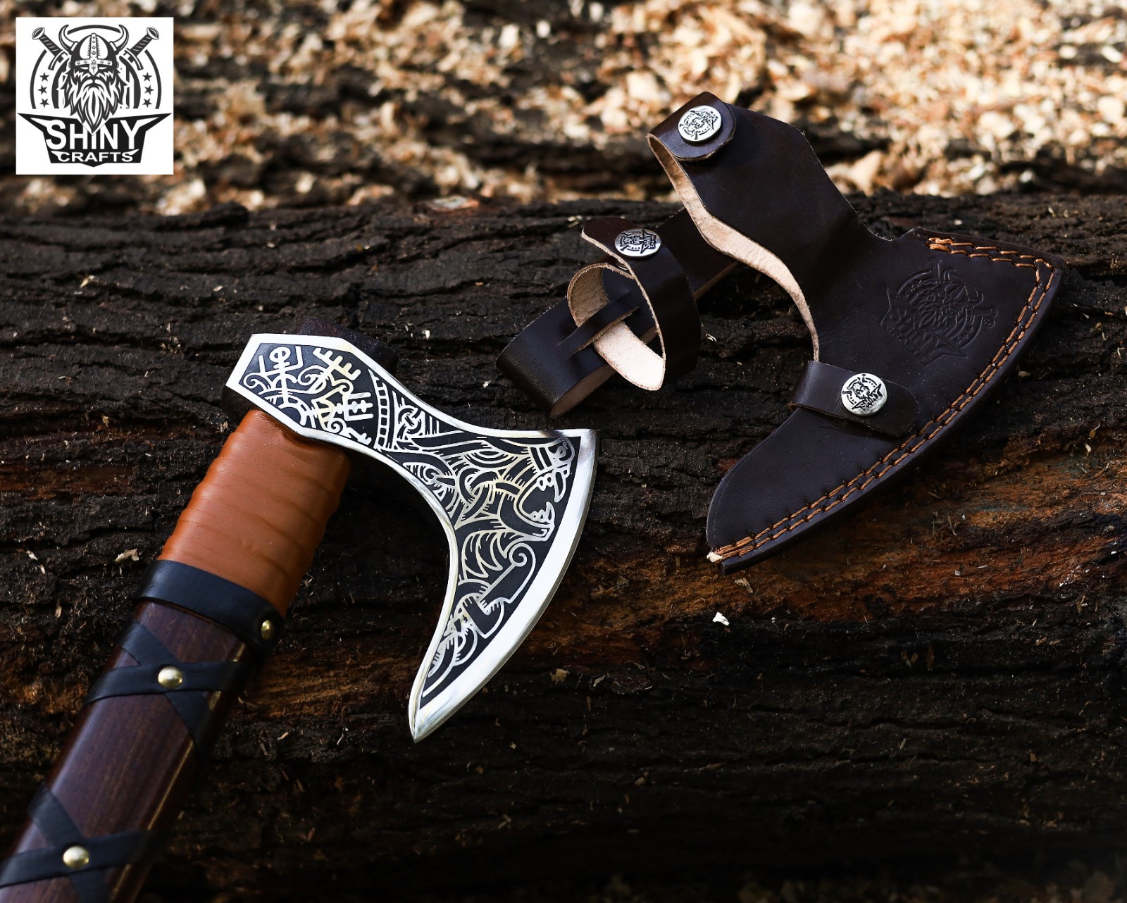 Viking Hatchet Norse Axe Best Tomahawk Viking Bearded Axe Camping Axe VBA-15-A