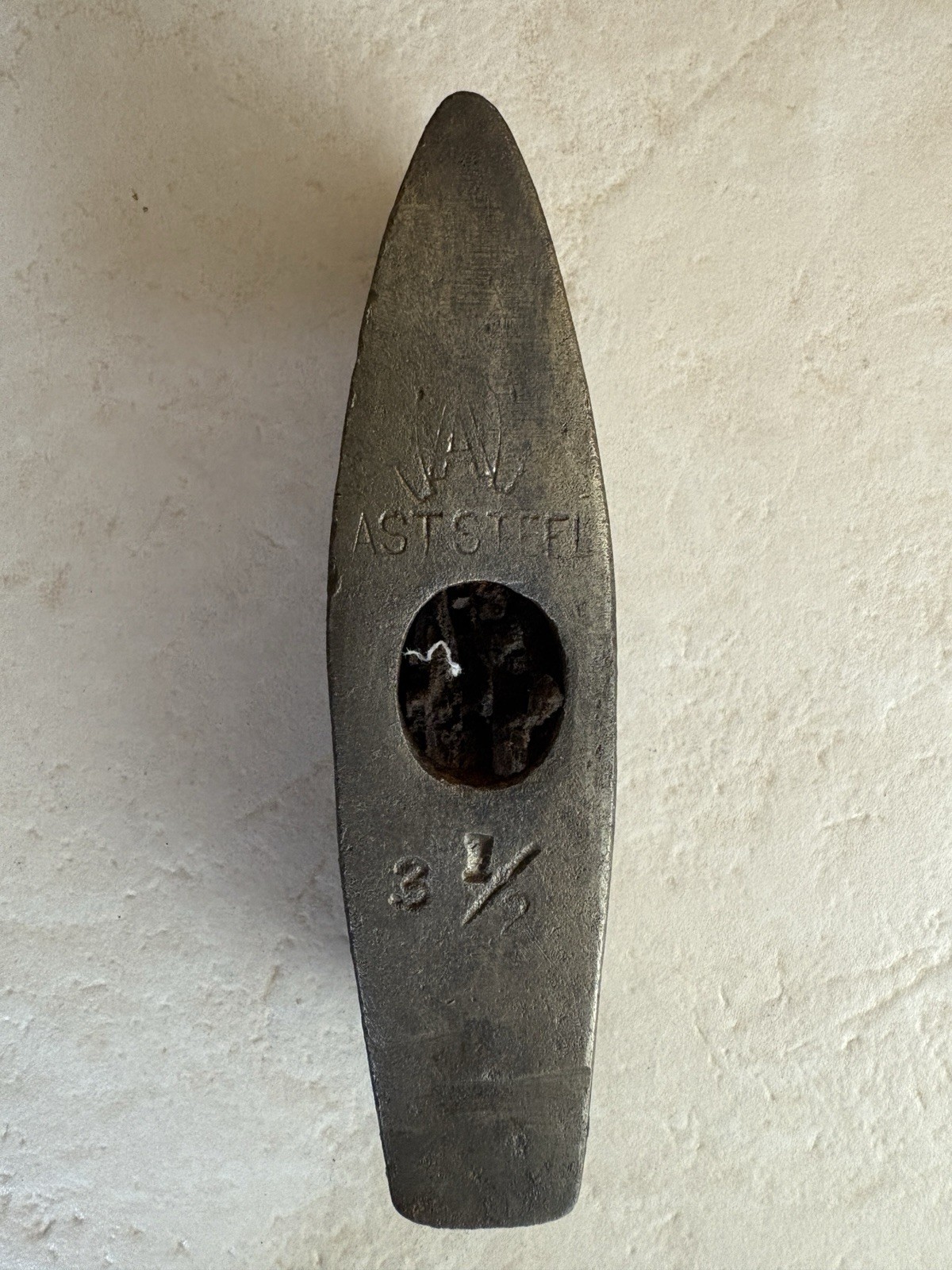 Antique Atha Tool Co 3.5 lb Sledge Hammer Head Horseshoe Logo Cast Steel USA