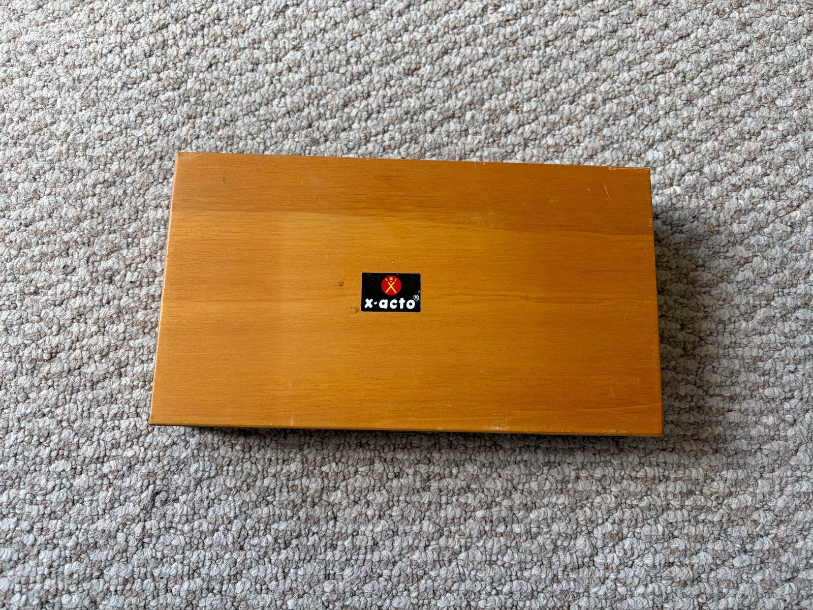Vintage X-Acto Knife Set W/ Wood Case & Project Booklet