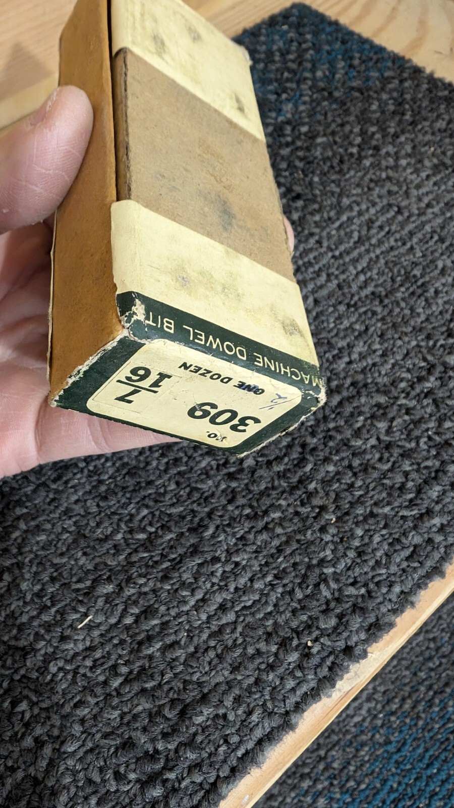 Vintage NOS Sealed Box of 6 Stanley Russell Jennings No. 308 7/16″ Square Shank