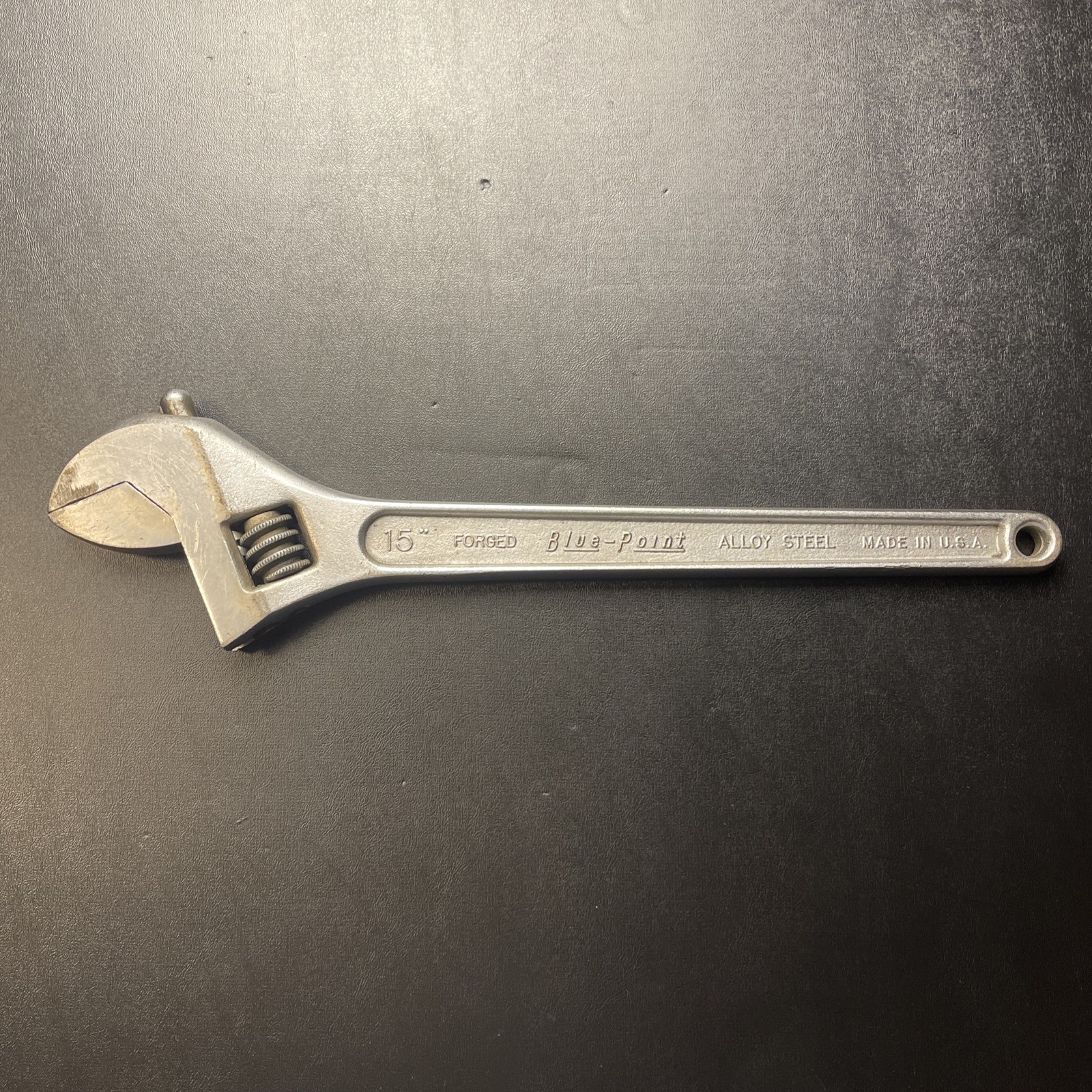 Snap On Brand Blue Point Tools 15″ Adjustable Wrench Made in USA