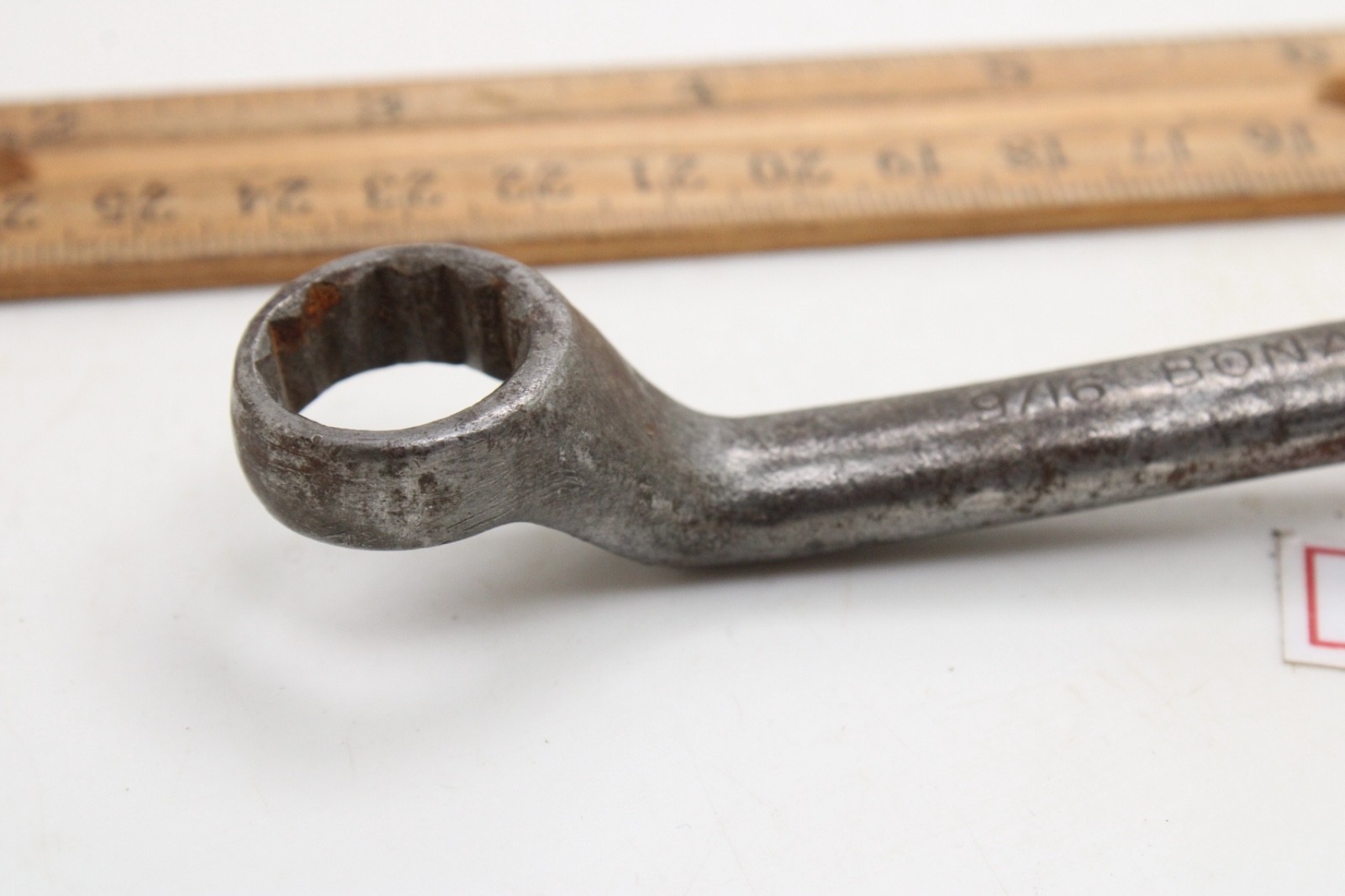 BONNEY 2806 9/16″ x 5/8″ 12 Point SAE Chrome Offset Double Box Wrench USA