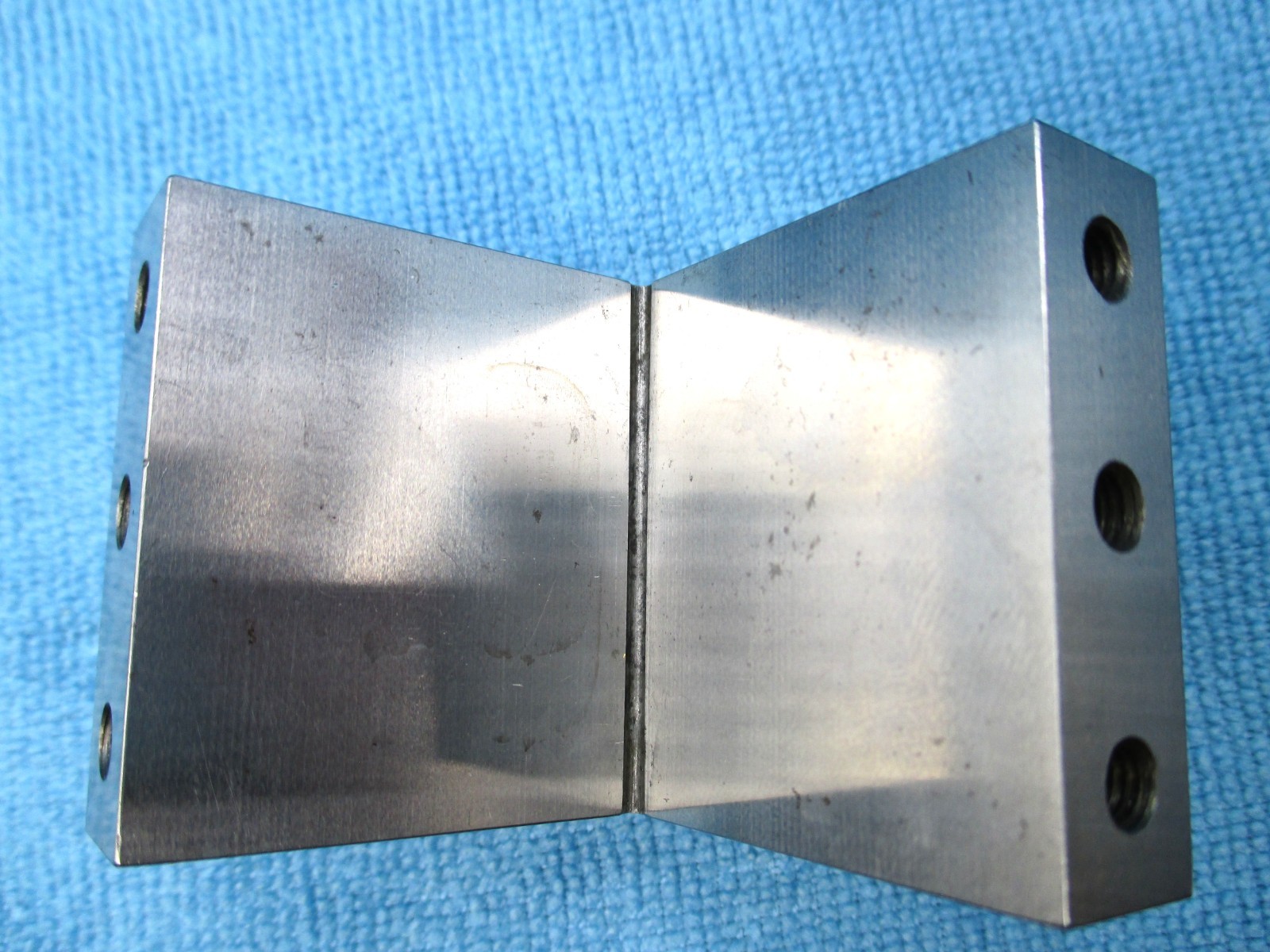 Vintage Toolmaker made custom fixtures- Angle/V-Blocks, Sm Parts Block, Dresser
