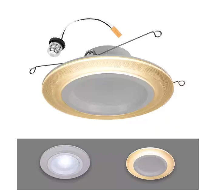 5/6 in. 10.9-Watt RL Night Light Recessed LED Retrofit 1000-Lumens, CCT, D2W