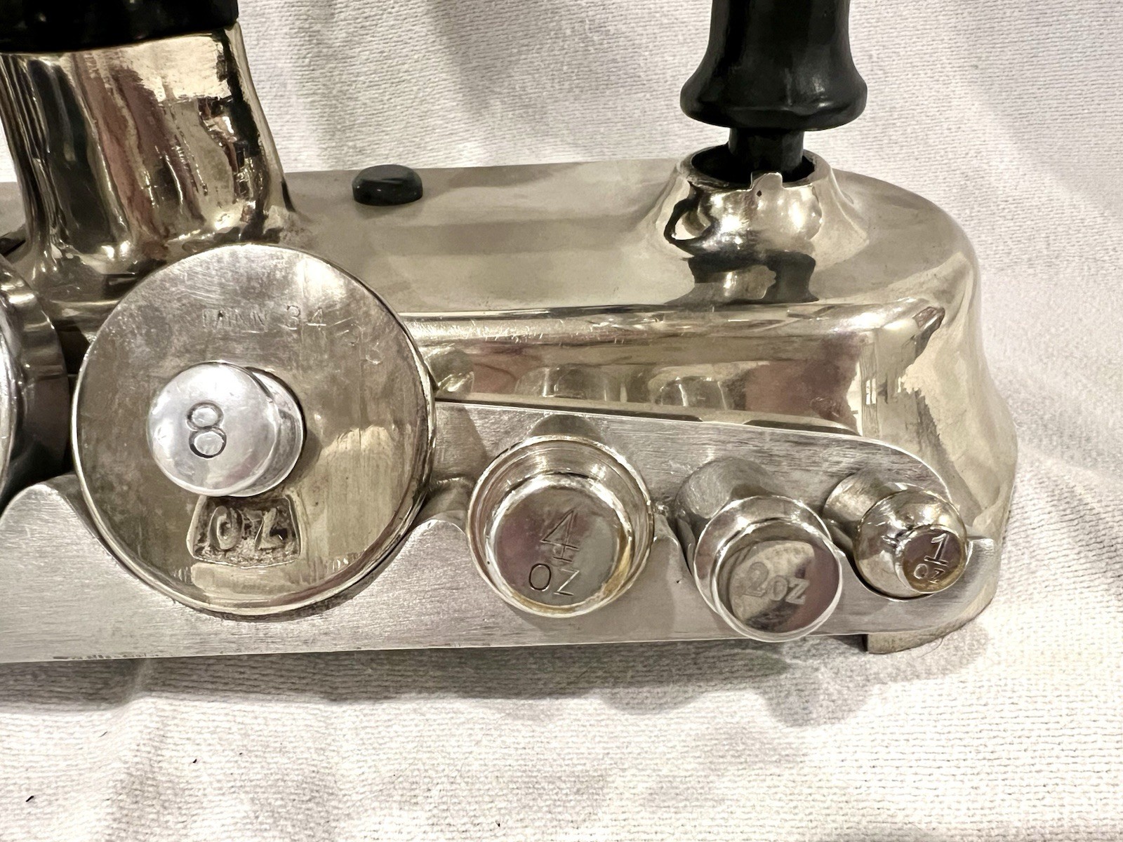 1940s JACOBS DETECTO-GRAM CANDY SCALE 1 Ounce Balancing Brooklyn NY with Weights