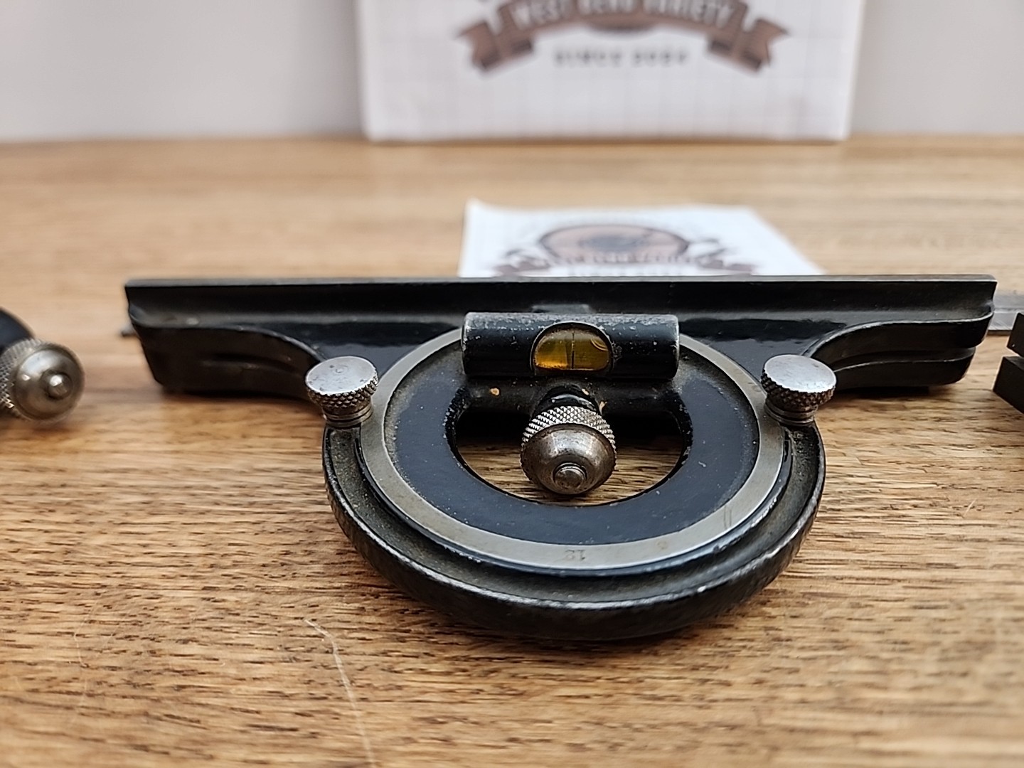 Brown & Sharpe, Stanley Combination Square Head, Center, Protractor, 12″ Rule