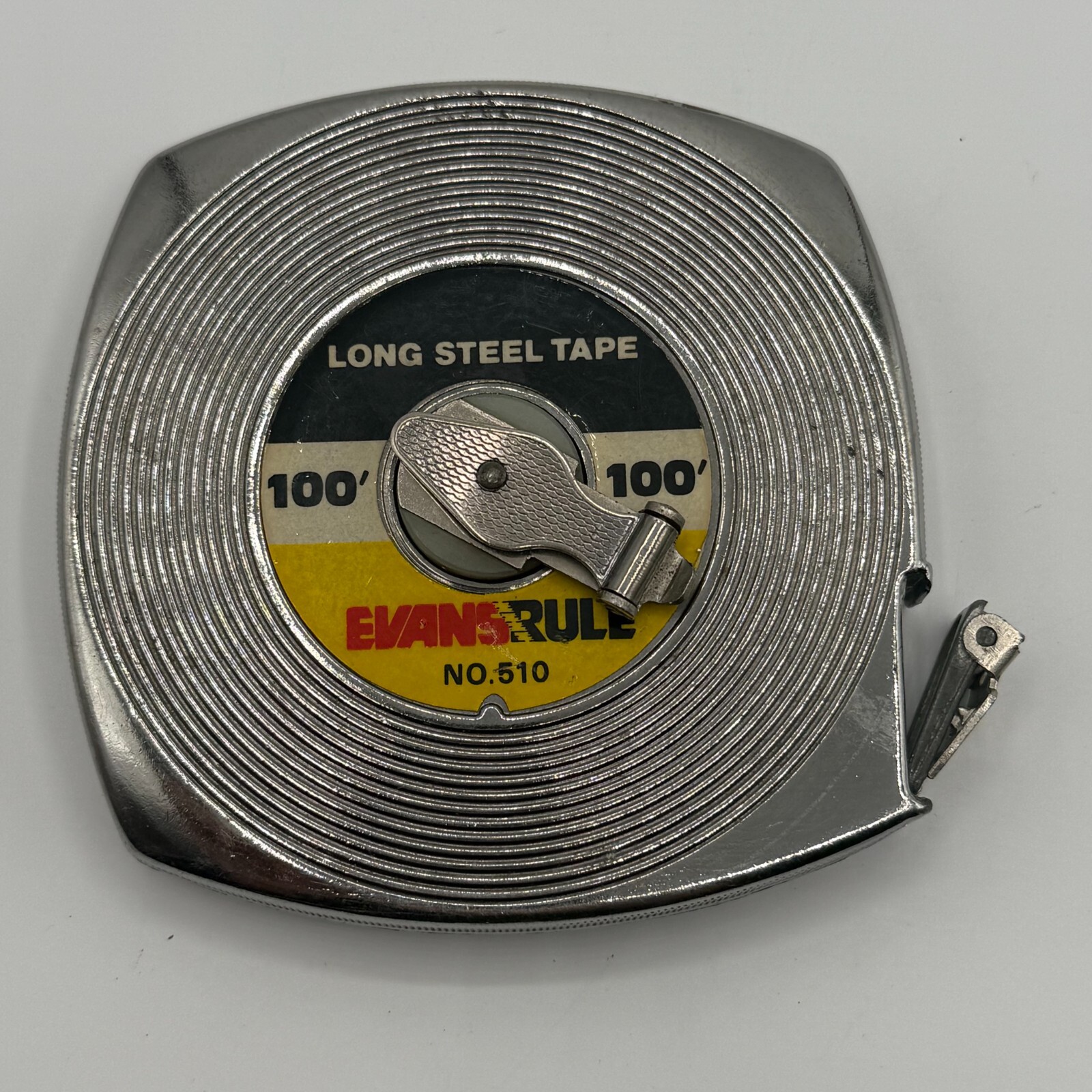 100′ Evans Rule 510 Steel 100 Feet Long Steel tape