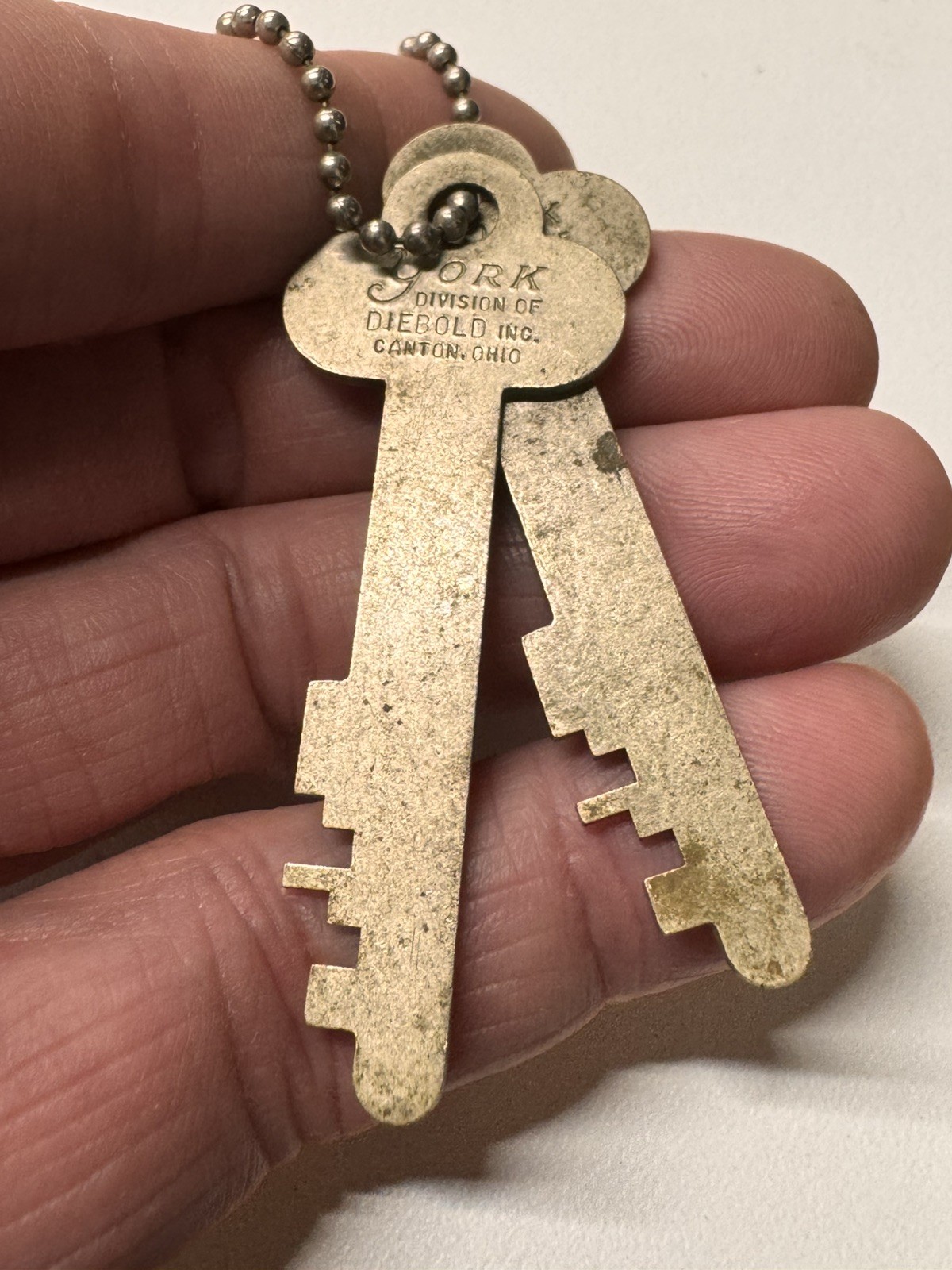 Antique York division of Deibold inc. Safety Box Key #1243