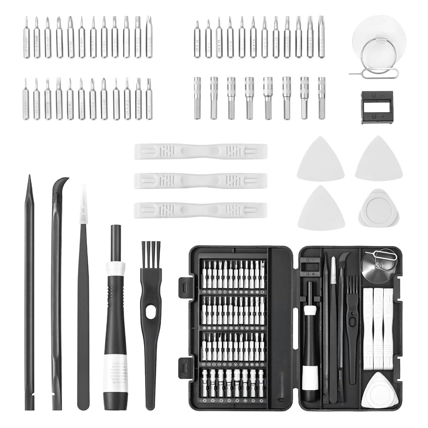 Screwdriver Set, 59-Piece Small Precision Screwdriver Set with Phillips Flat Hea