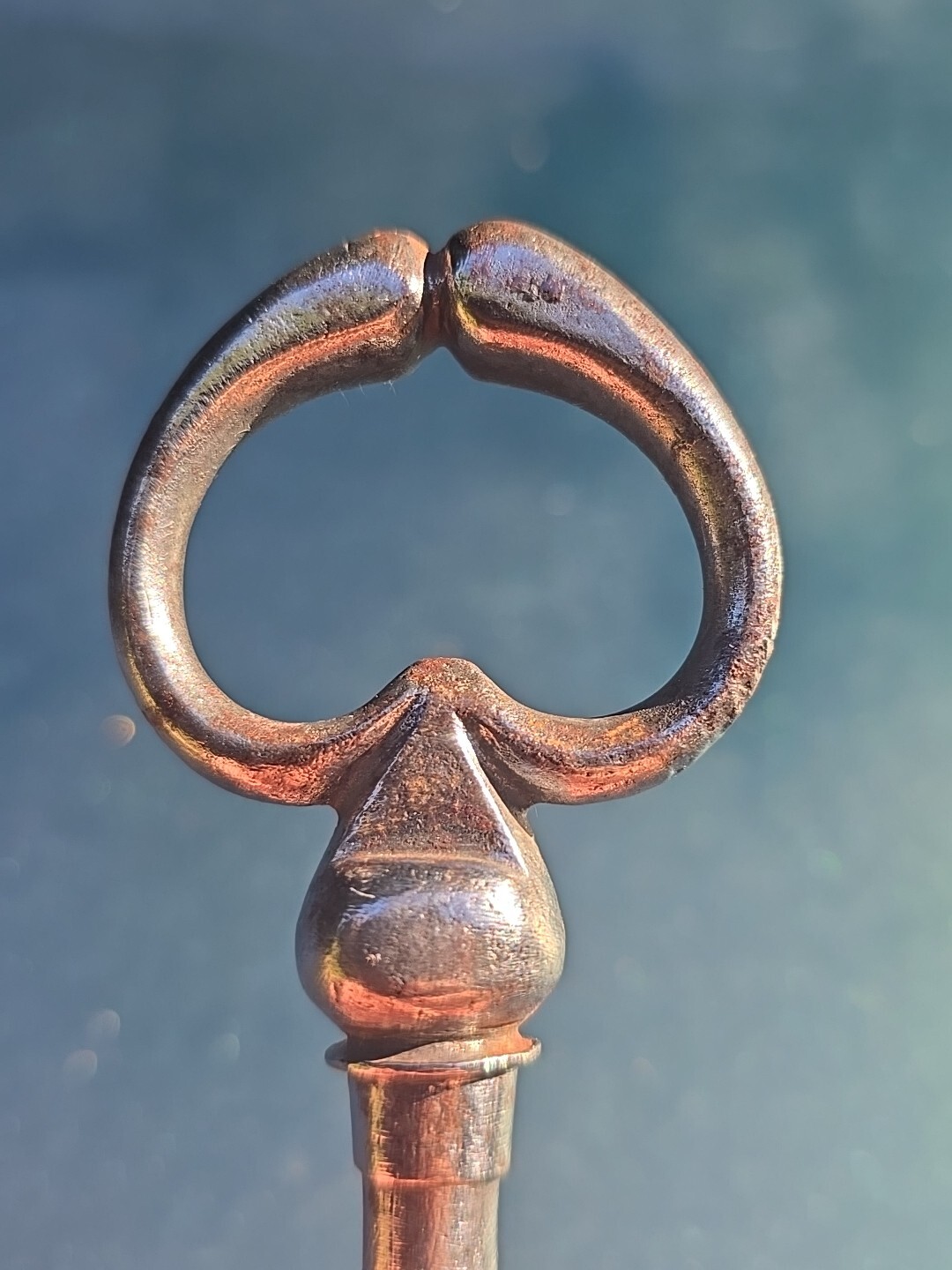 Big Antique French Iron Key ☆ 1700s Castle Burgundy France Key!